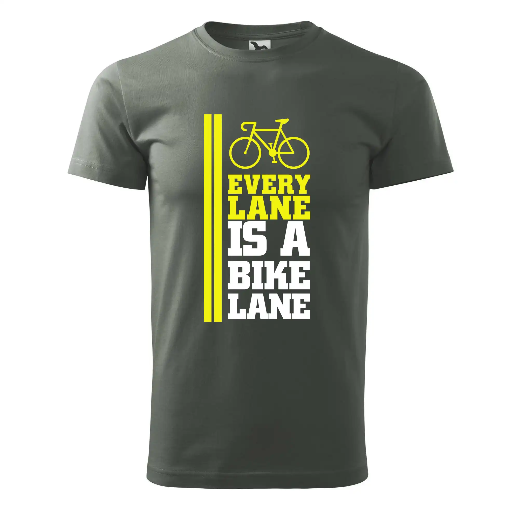 Tričko ako darček pre cyklistu - Every Lane Bike Lane - Pánske tričko nižšej gramáže