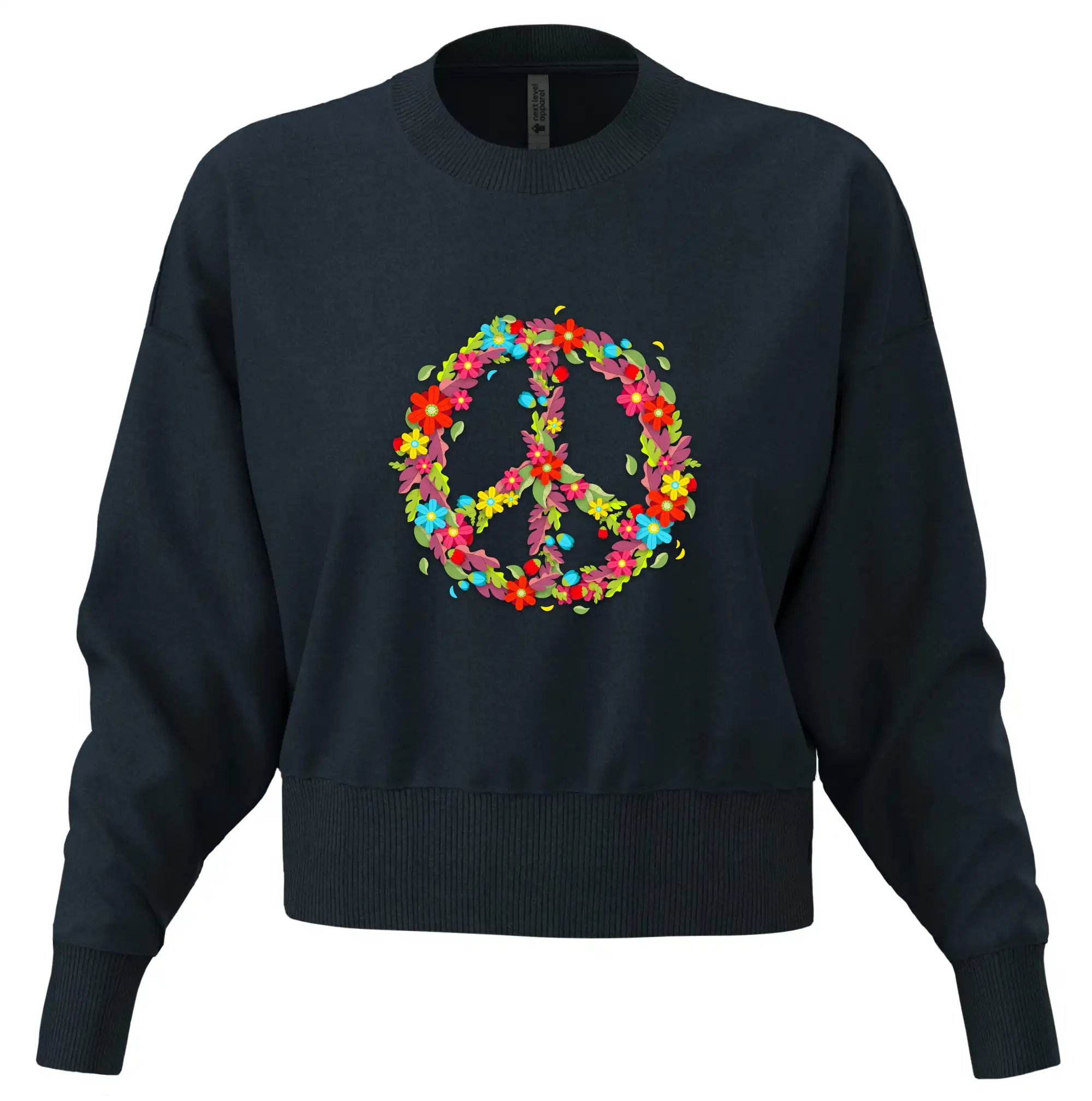 Peace symbol červené květiny