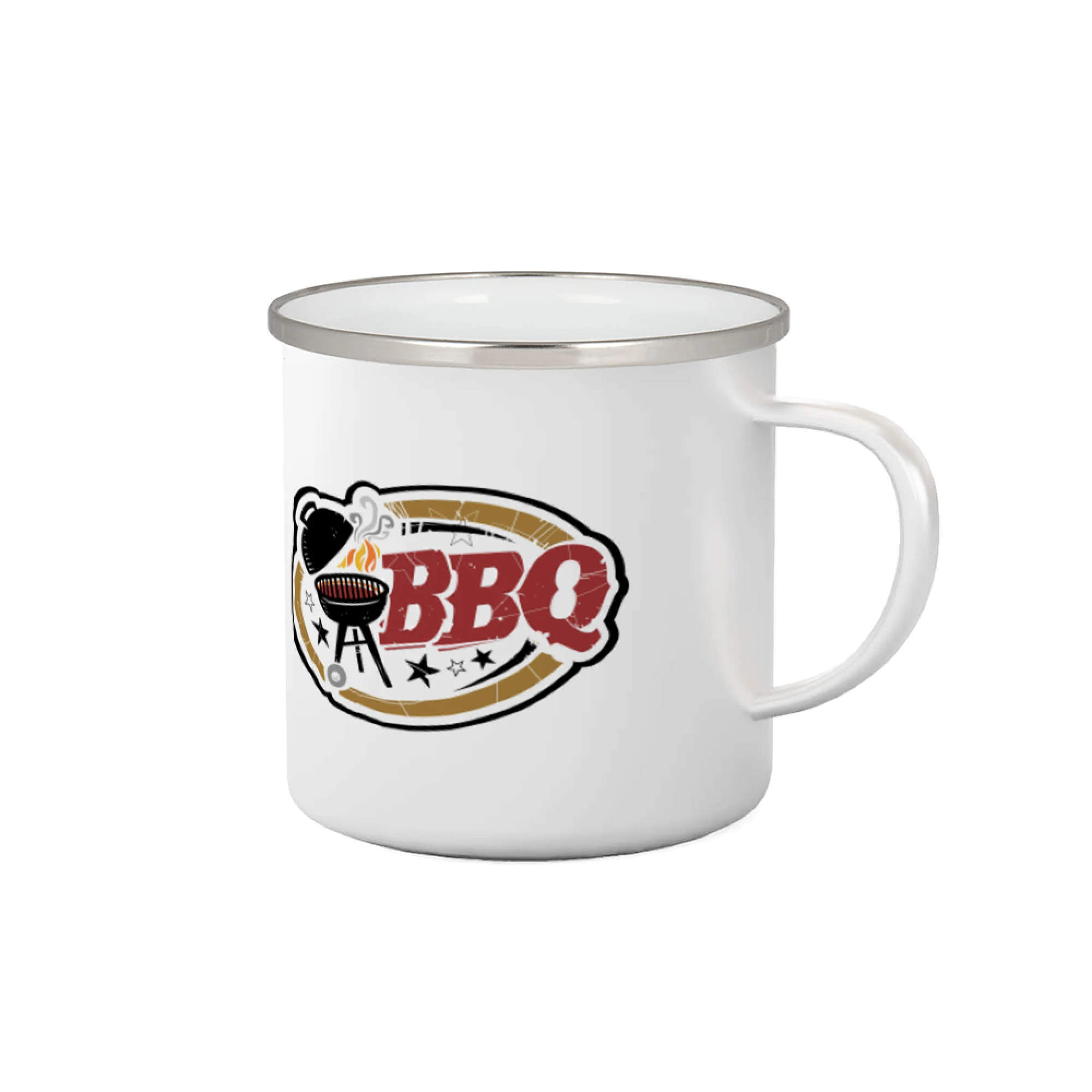 Tričká a zástery na grilovanie - BBQ logo - Plecháčik