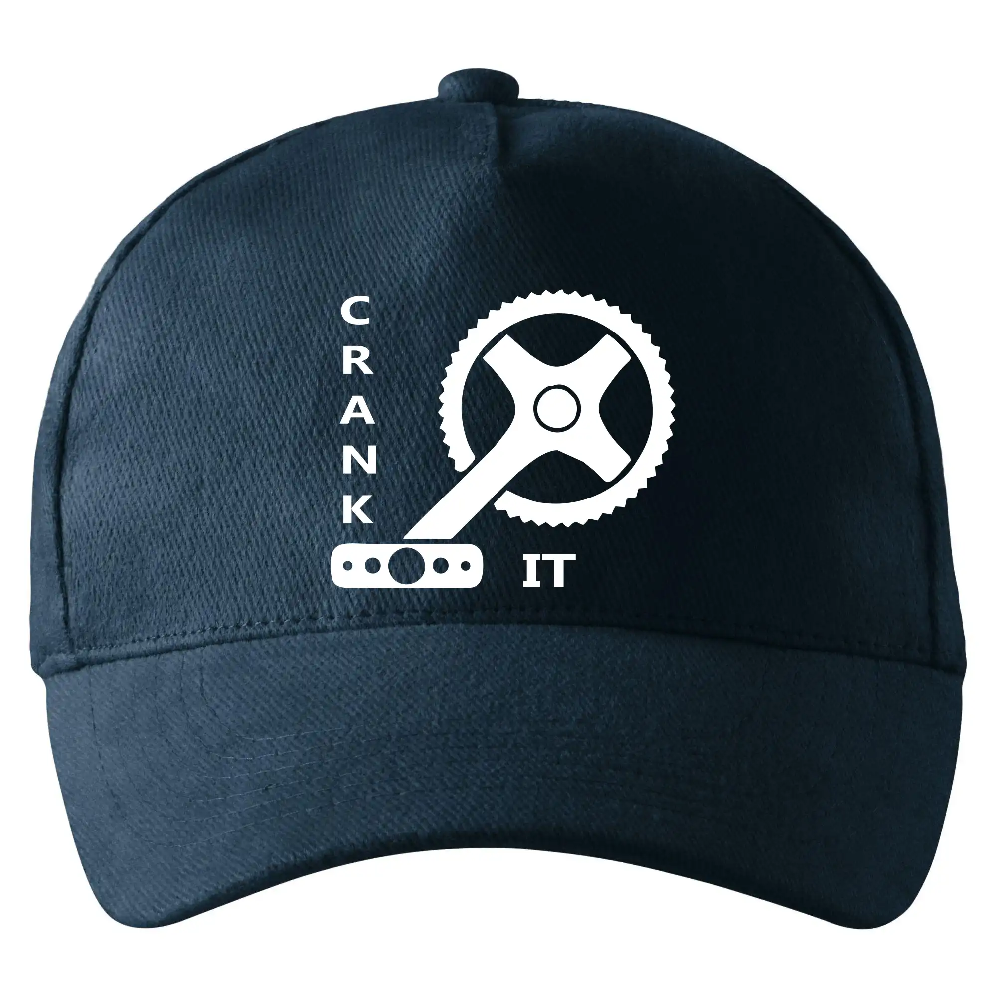 Tričko ako darček pre cyklistu - Crank it - Šiltovka so zahnutým šiltom a mosaznou sponou