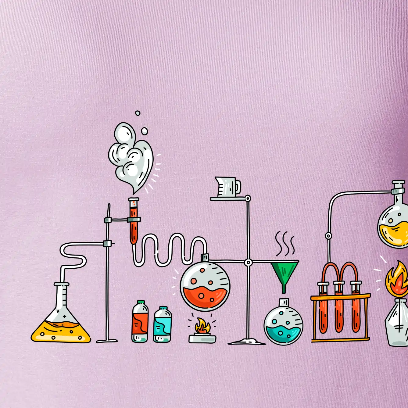 Chemická aparatura barevná