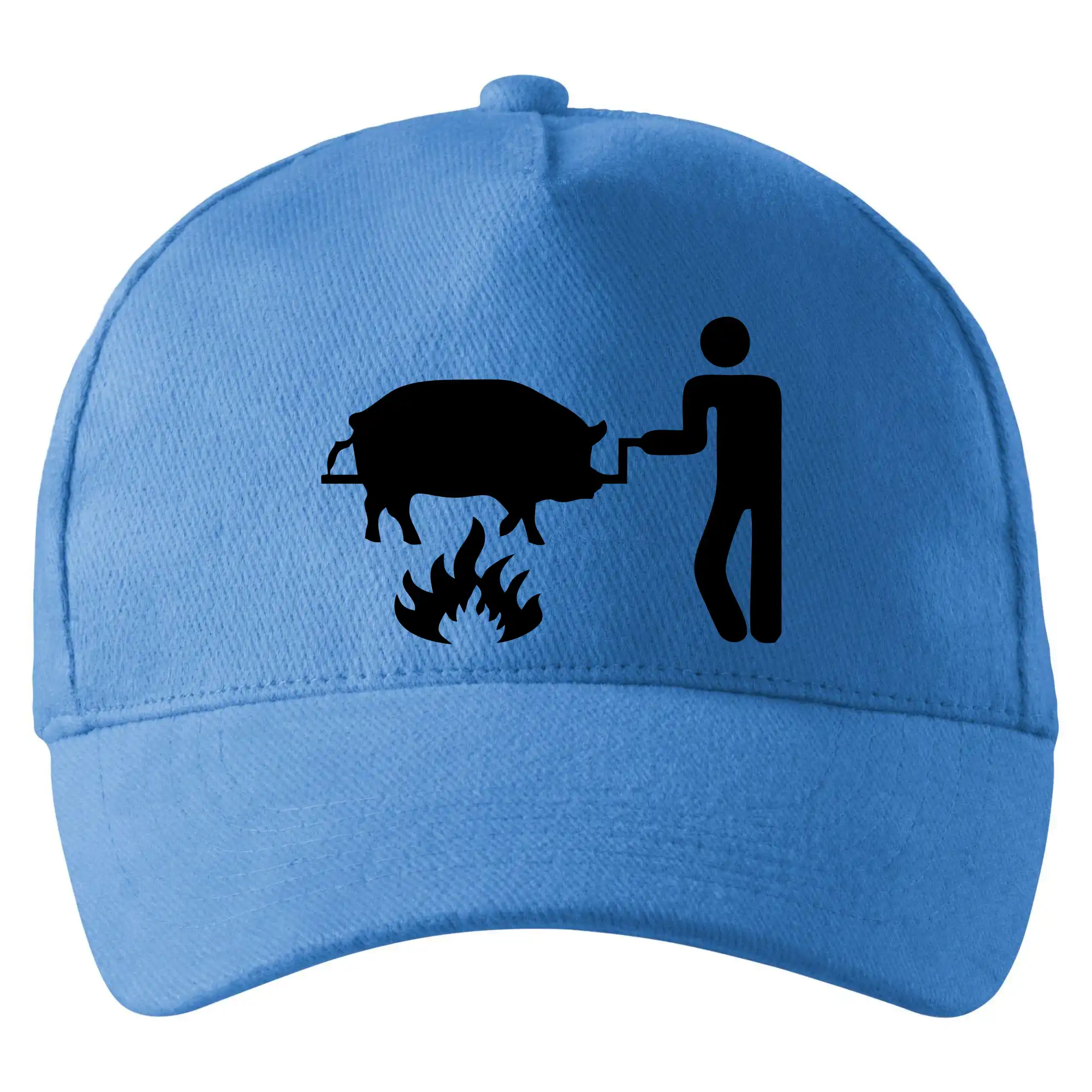 Tričká a zástery na grilovanie - Grilovanie - Prasa - Šiltovka so zahnutým šiltom a mosaznou sponou