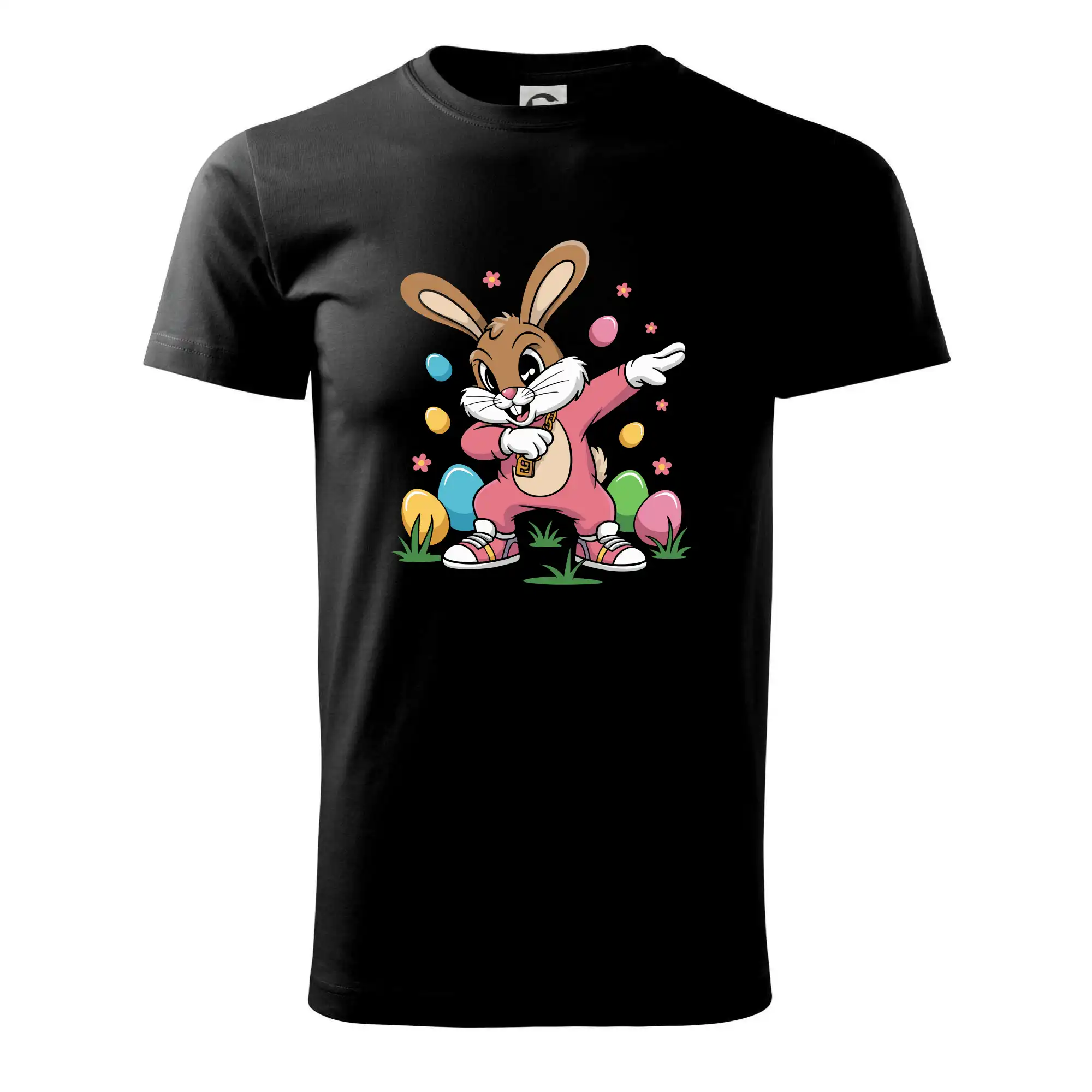 Veľkonočné tričká - Veľkonočný králik robiaci dab - Tričko extra veľké  (5-8XL)