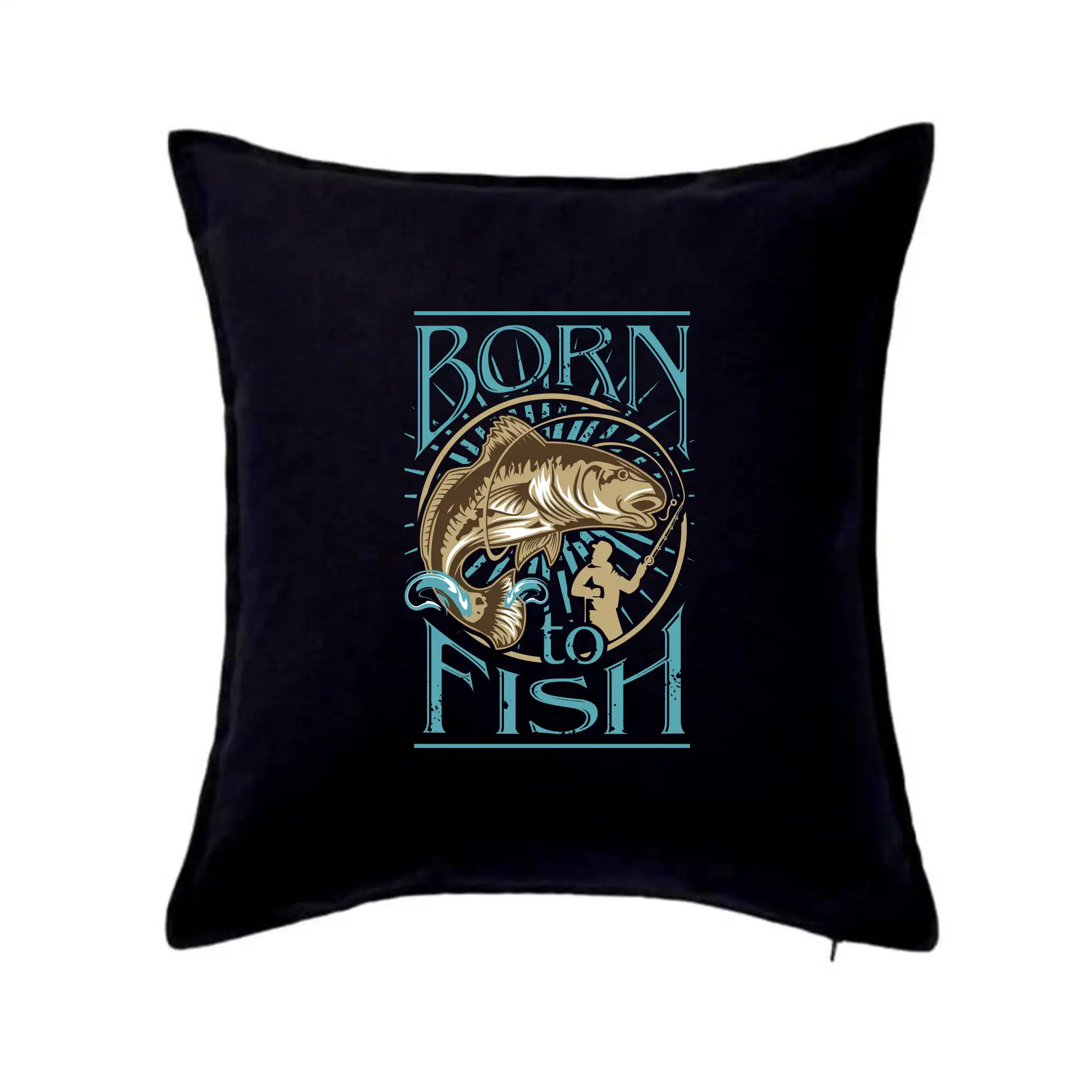 Tričká pre rybárov s potlačou - Born to fish - Vankúš 50x50