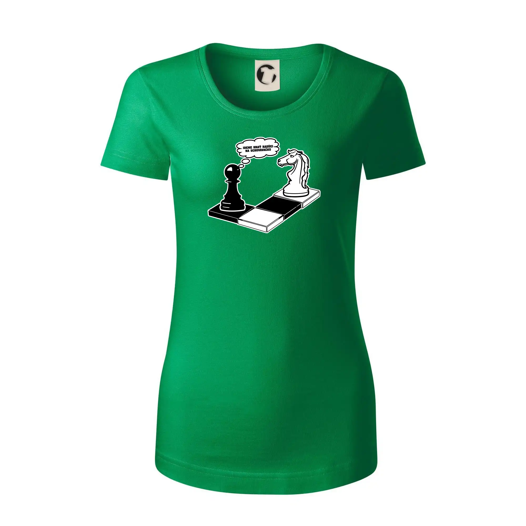 Grafické tričká - Ideme hrať radšej na schovávačku - Dámske tričko z organickej bavlny Origin (GOTS)