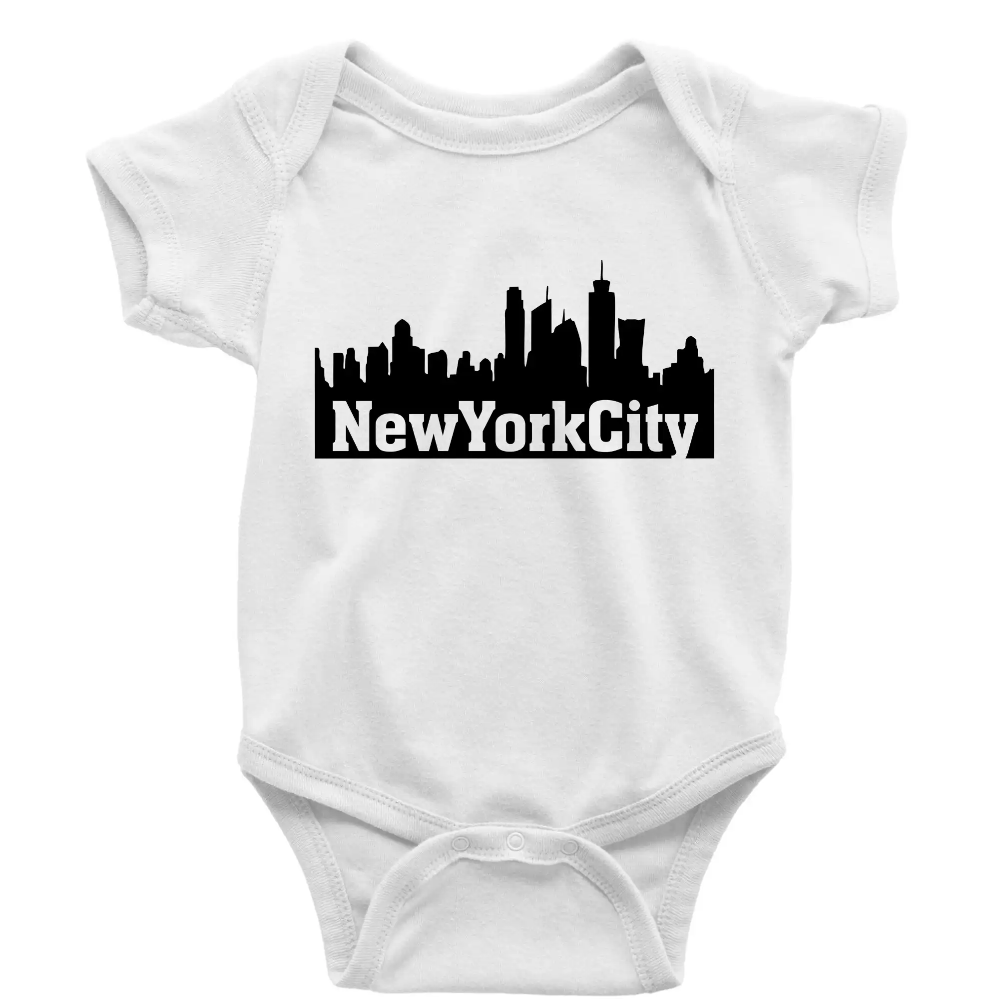 Tričká USA - New York City silueta - Body dojčenské s krátkym rukávom