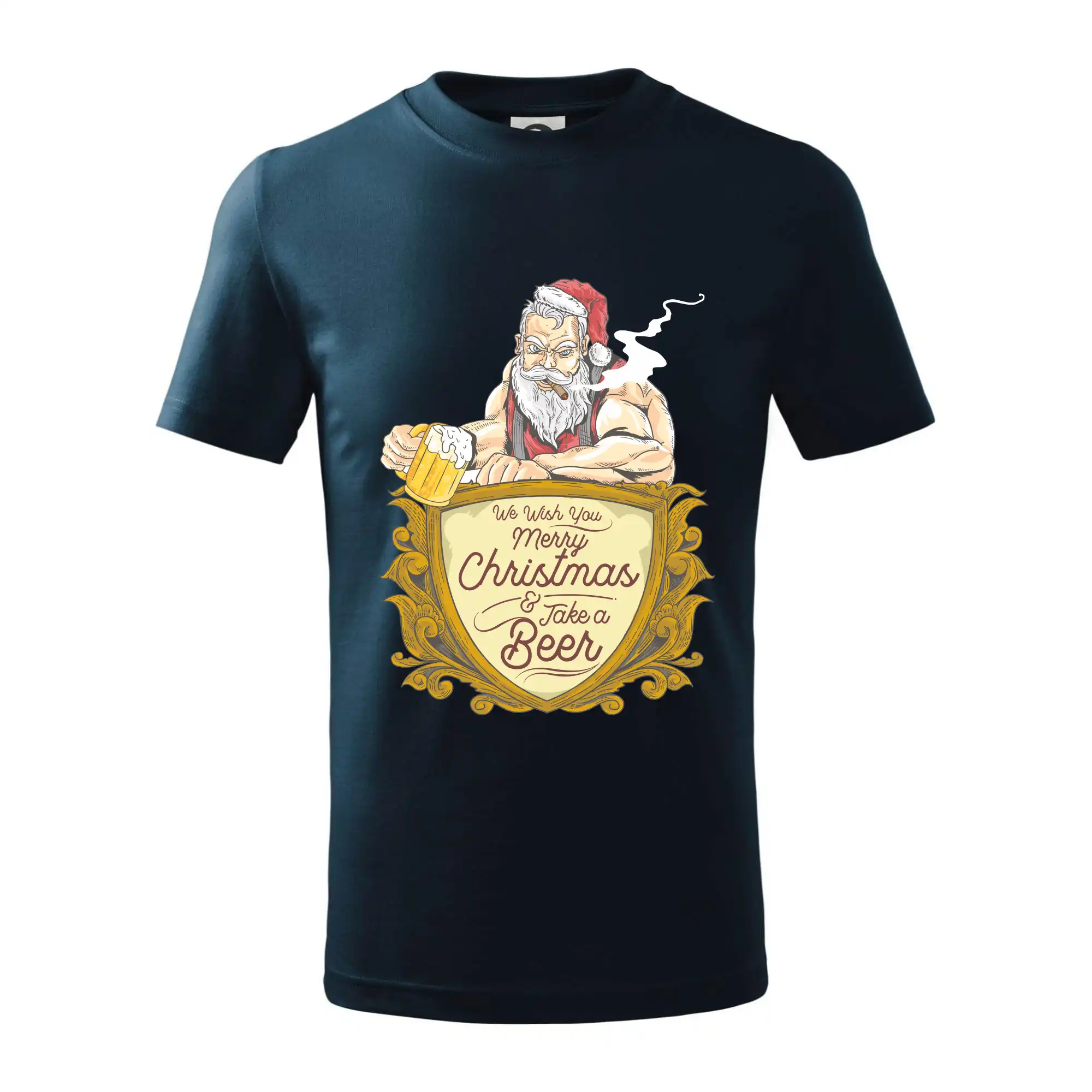 Vianočné tričká - Drsný Santa - Tričko detské bavlnené