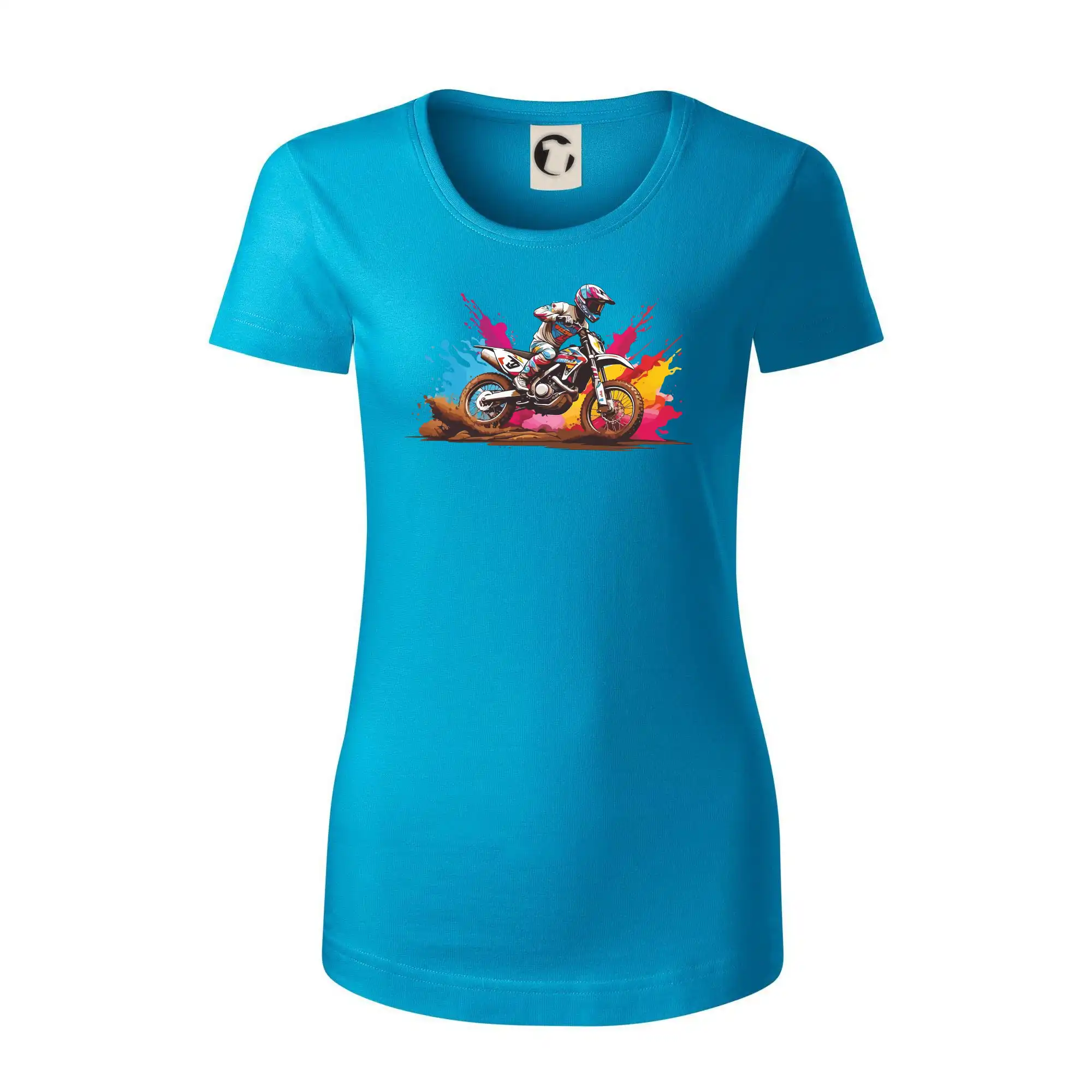 Motocross tričká - Cross motorka splash - Dámske tričko z organickej bavlny Origin (GOTS)
