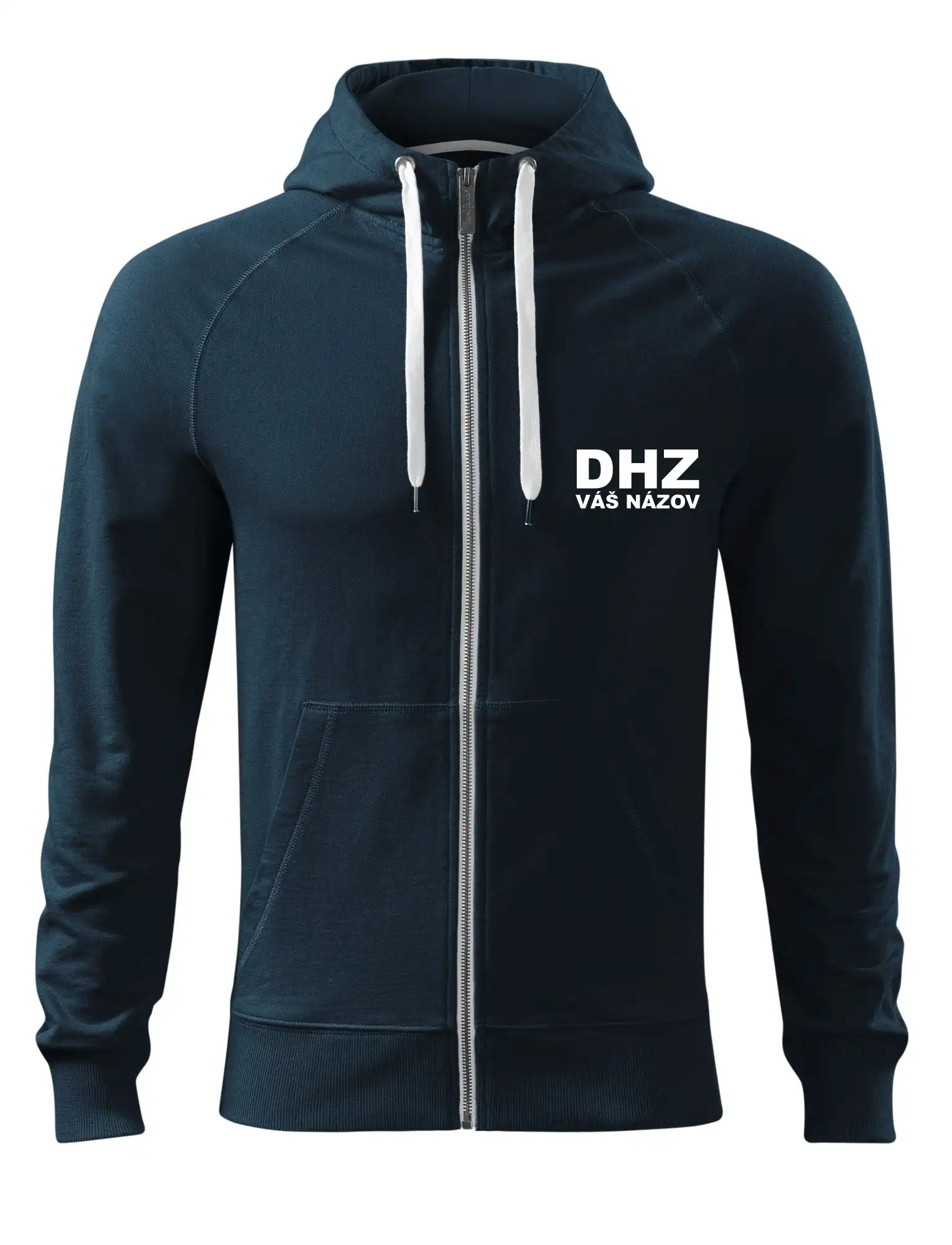 Originálne tričká pre hasičov - DHZ nápis (názov zboru - vlastný nápis) - Mikina Voyage  - 100% bavlna