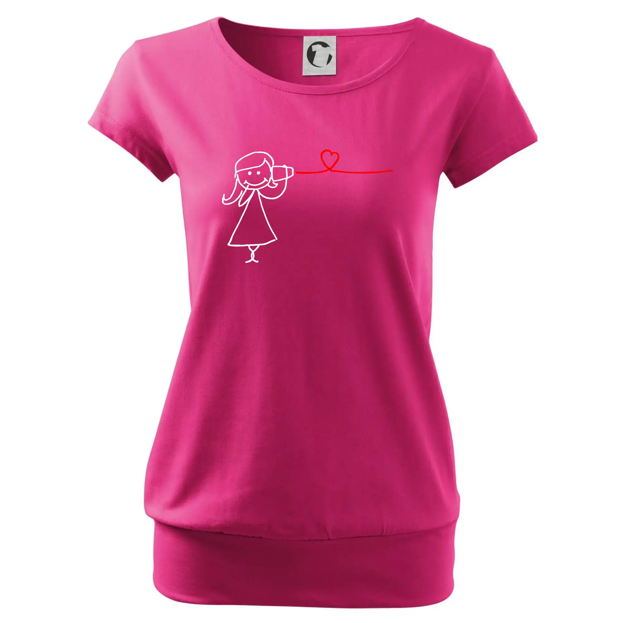 Tričká pre zamilovaných - Láska telefón - Voľné tričko city