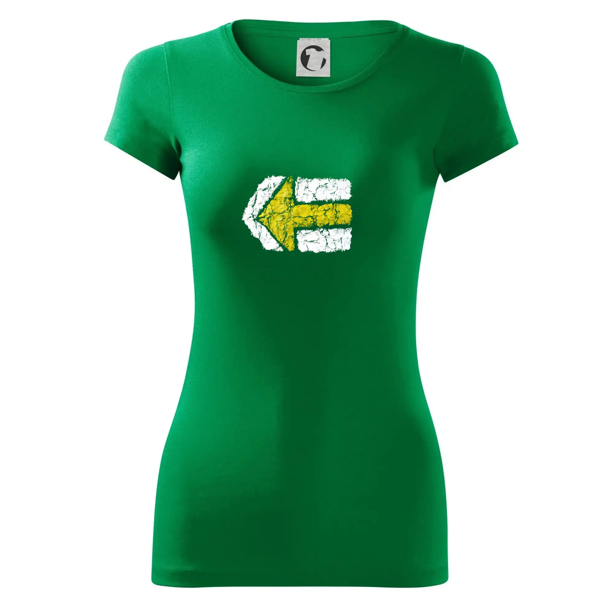 Trička na kempovanie - Párová turistická značka žlutá - Dámske tričko Glance - Priliehavejší strih