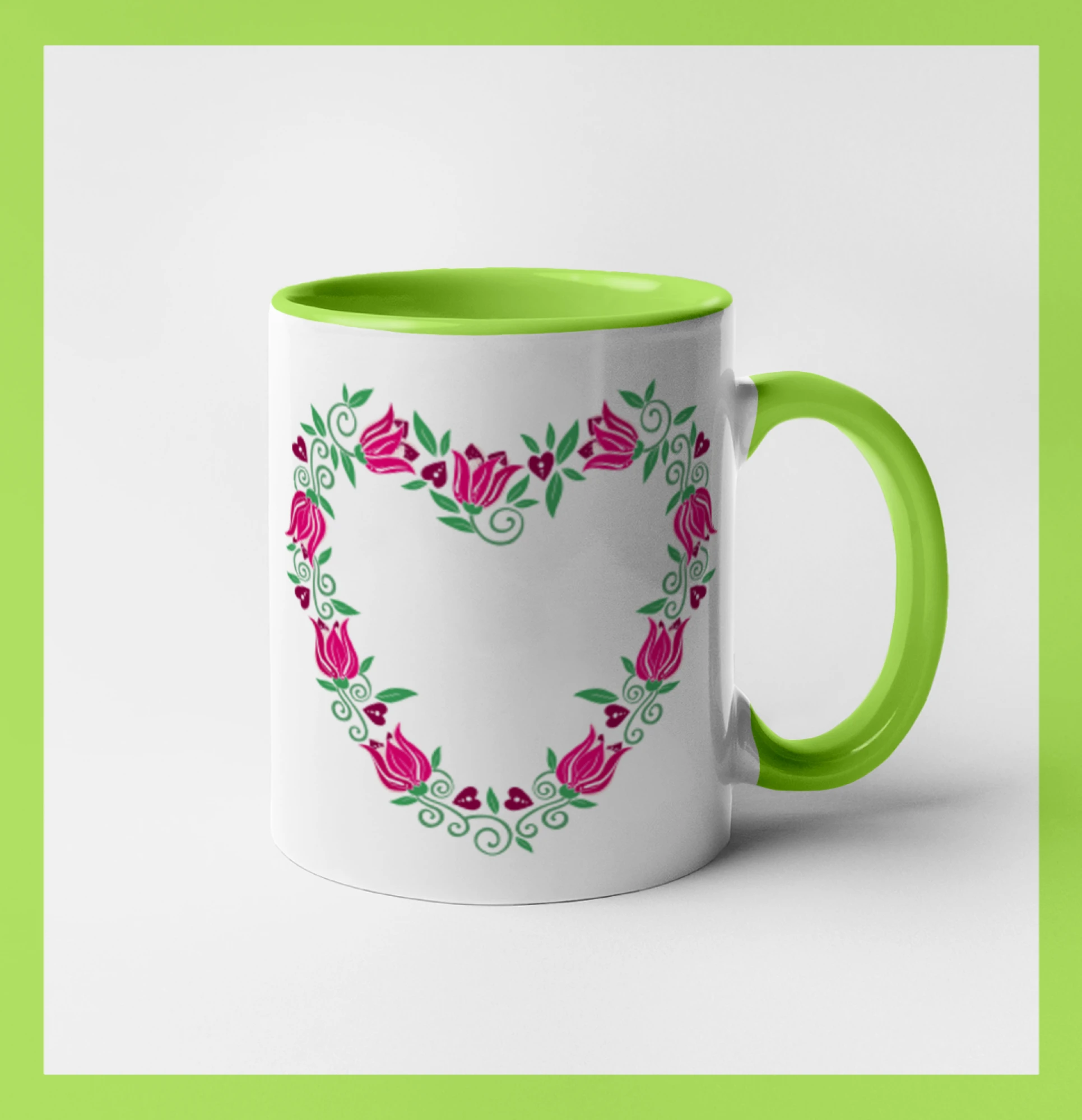 Červené tulipánové srdiečko (Pecka design)