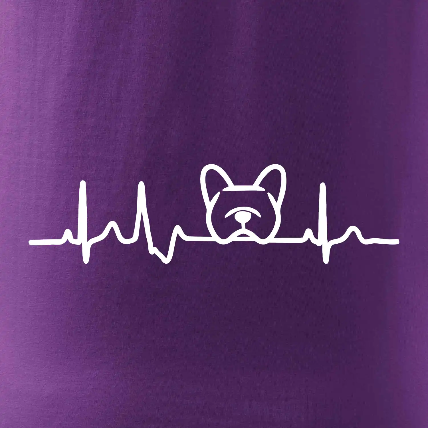 EKG Francouzský buldoček hlava