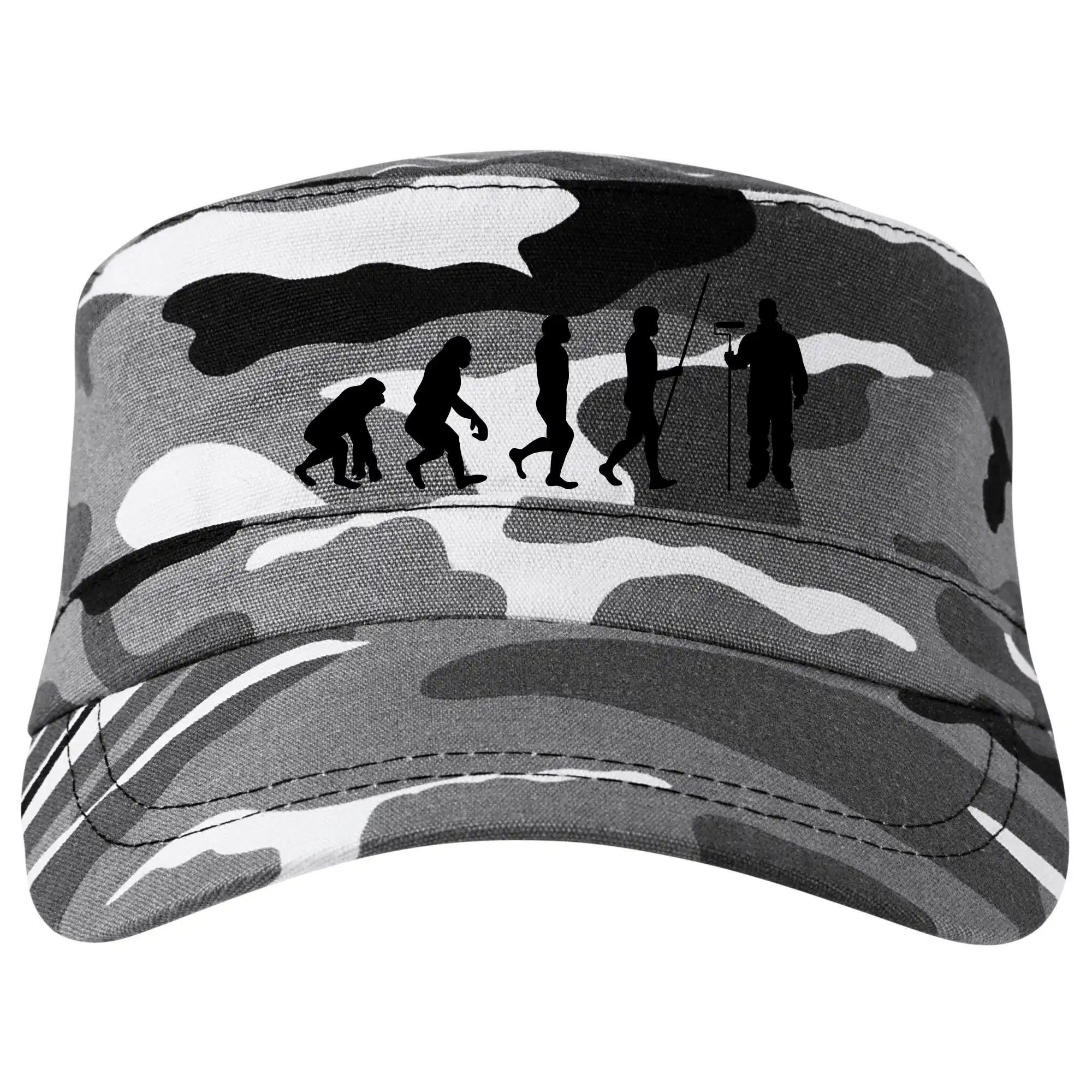 Tričká s potlačou evolúcia - Evolúcia maliar izieb - Šiltovka CAMO