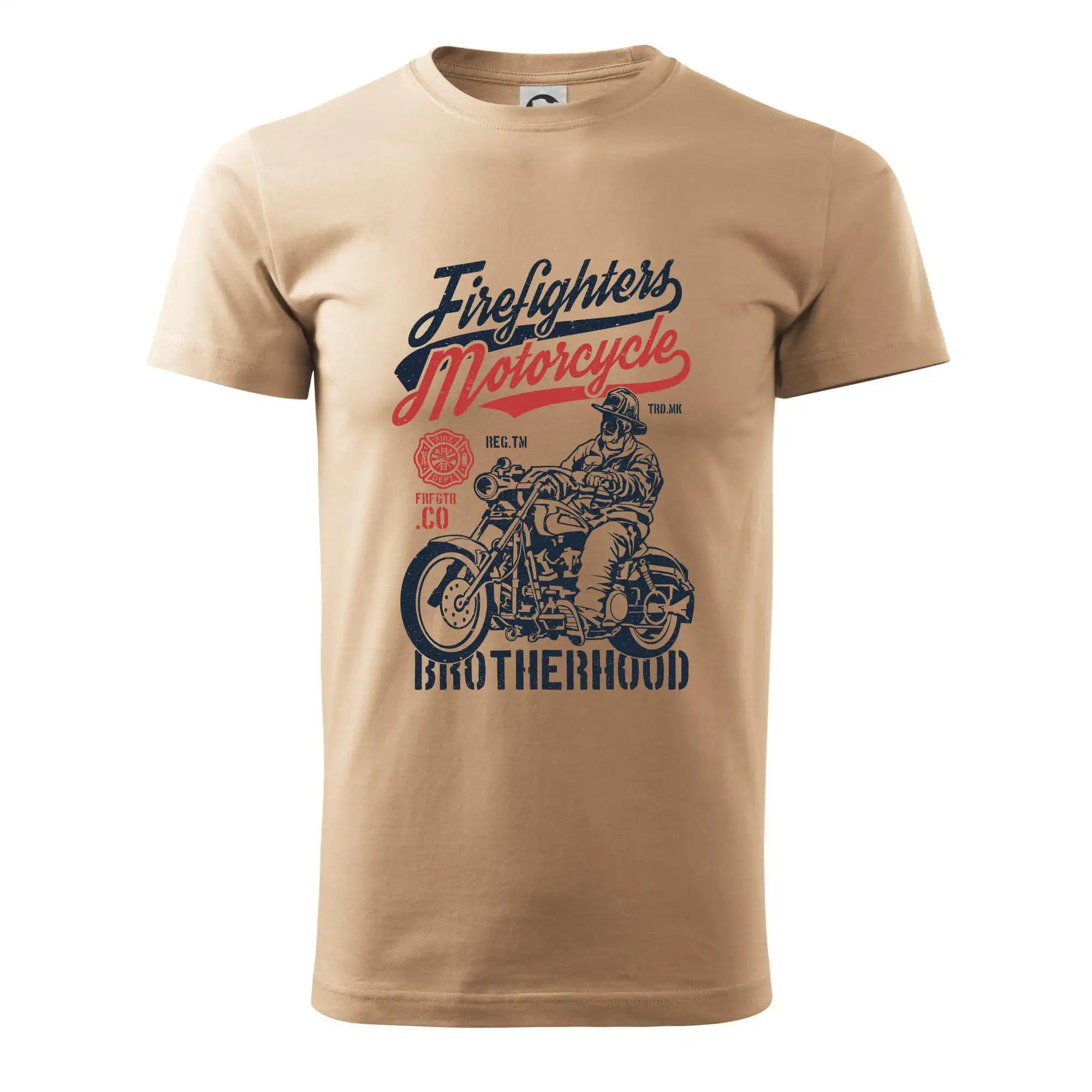 Originálne tričká pre hasičov - Firefighters Motorcycle - Klasické pánske tričko vyššej gramáže