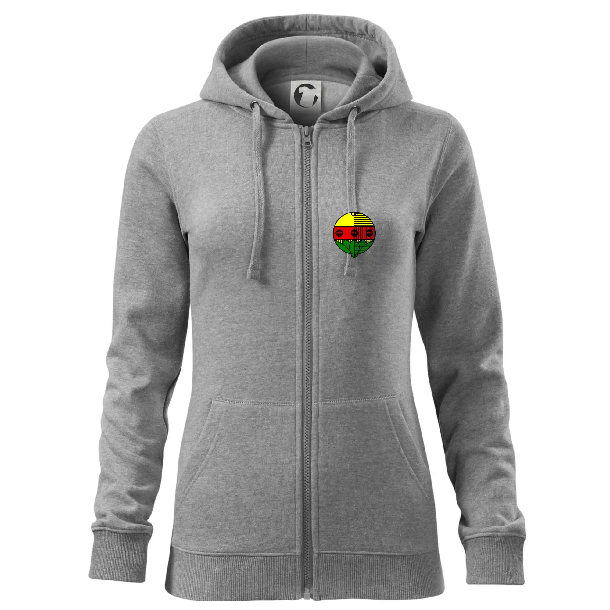 Tričká a mikiny so spoločenskými hrami  - Prší - Kule - prso - Mikina dámska trendy zipper s kapucňou