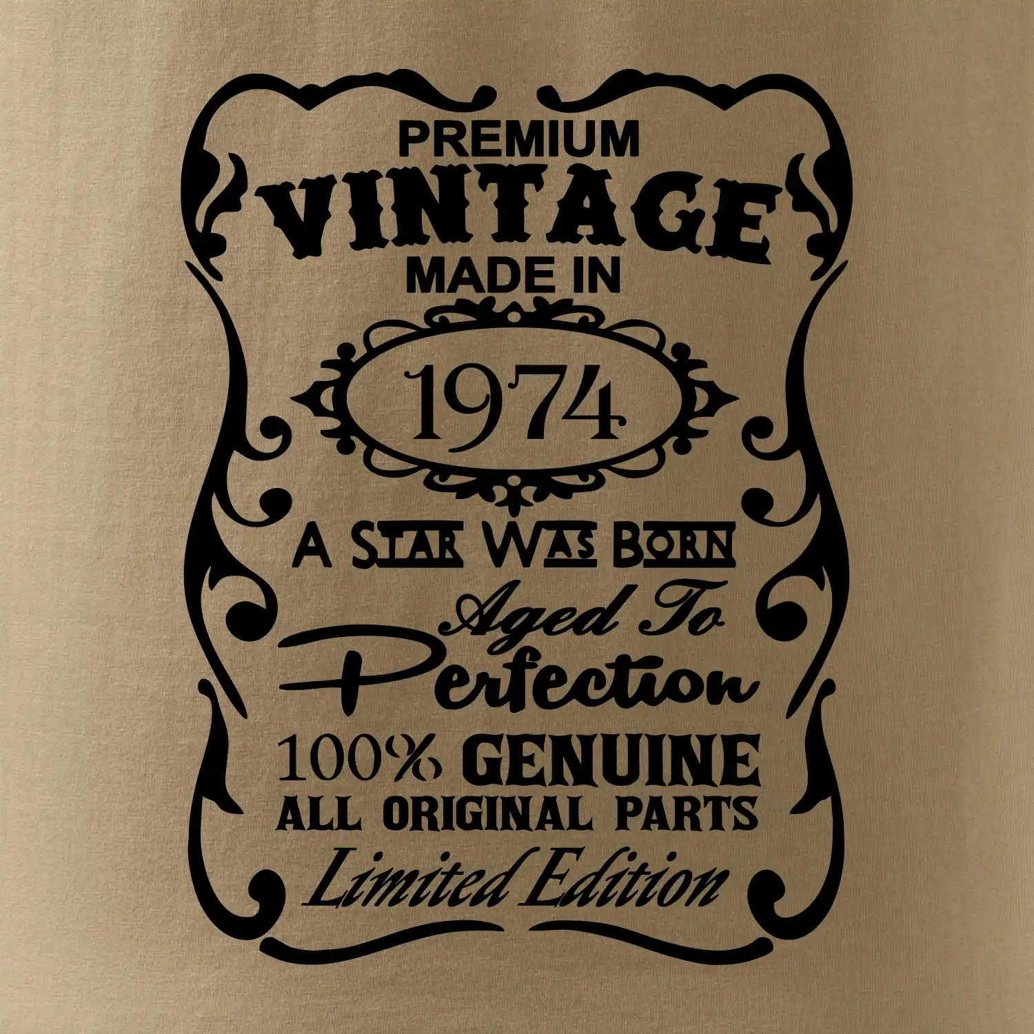 Vintage Etiketa - 1974