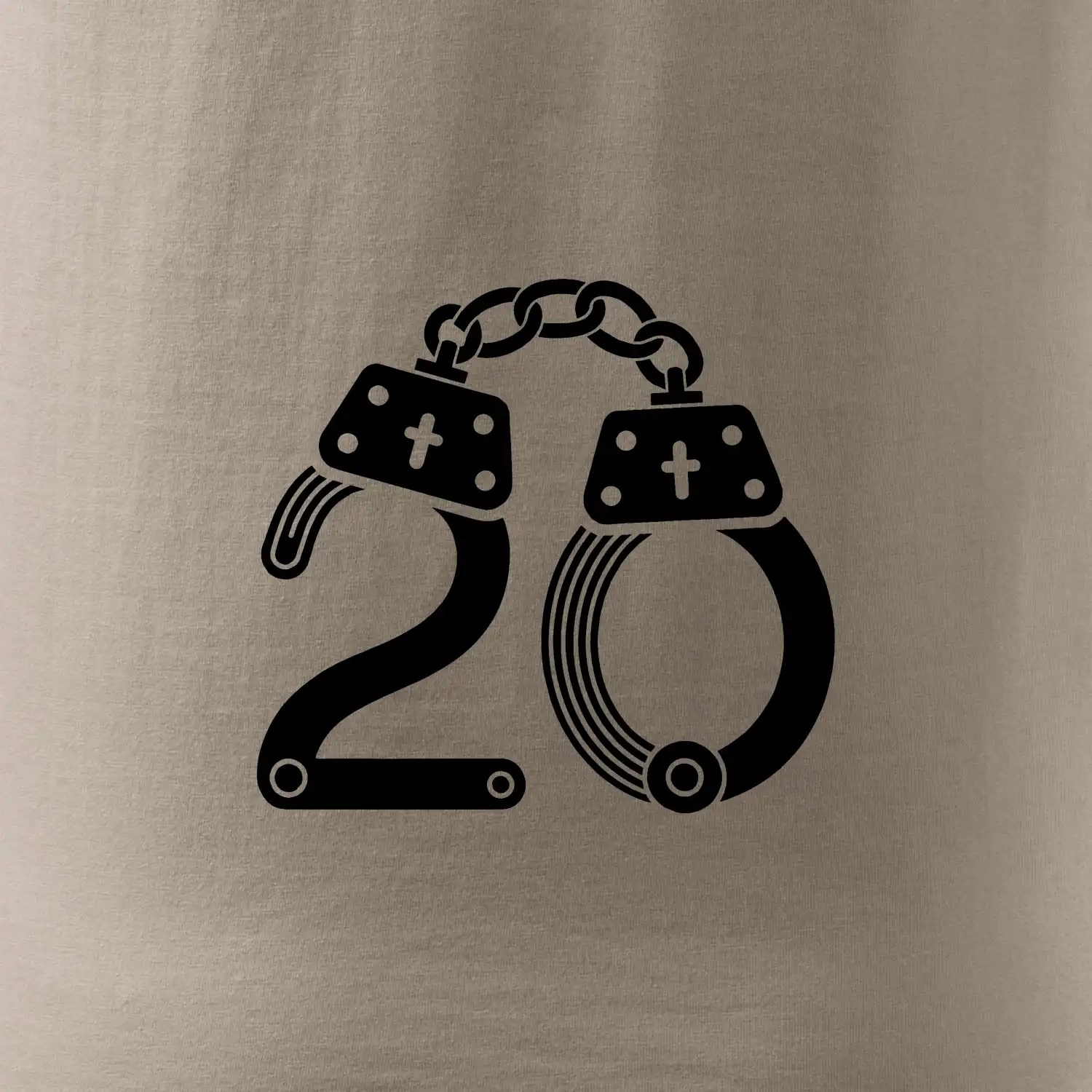 Narozeninové tričko pro policajta - pouta 20