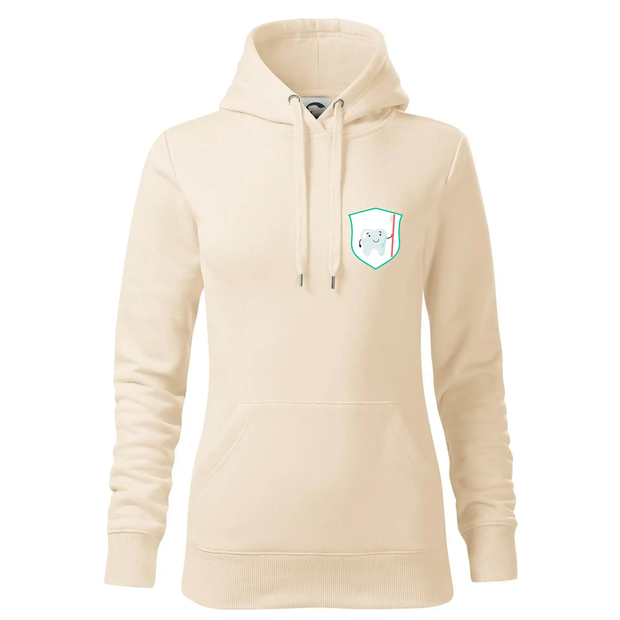 Zoubek na prsu - zubní kartáček