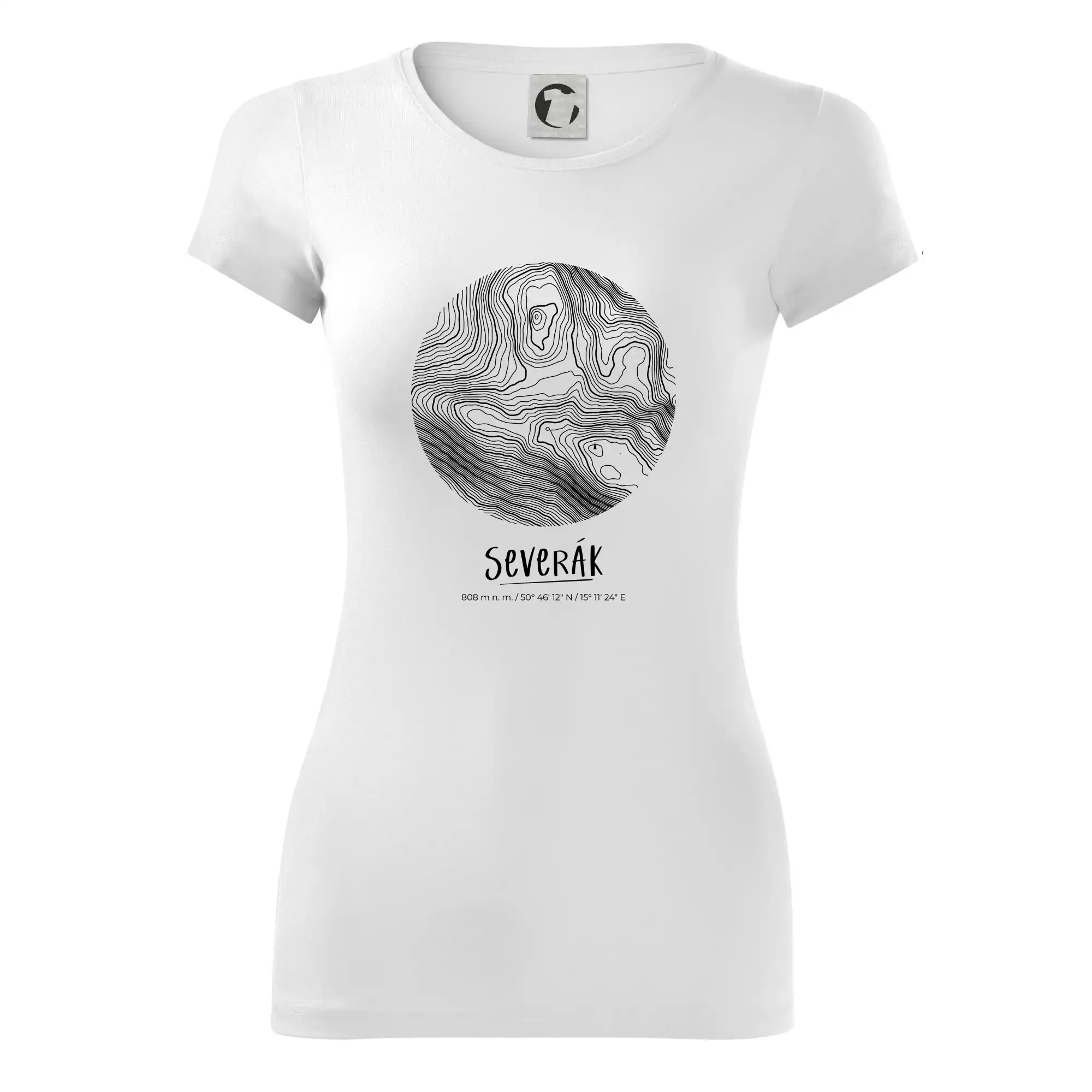 Severák - vrstevnice v kruhu