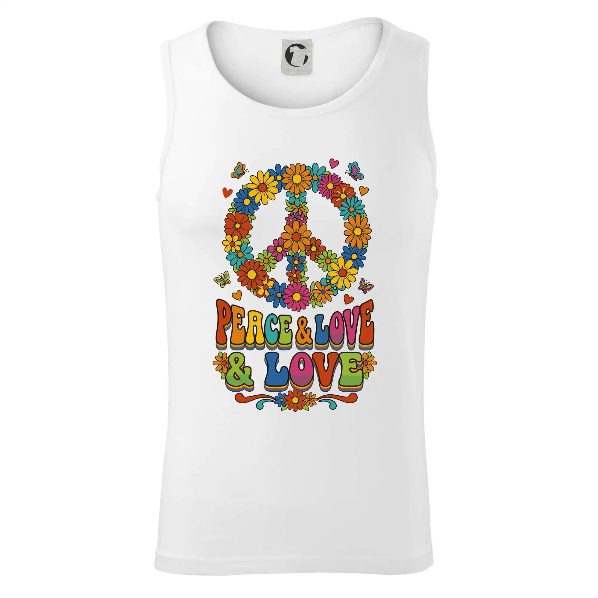 Peace and love - na výšku s květy