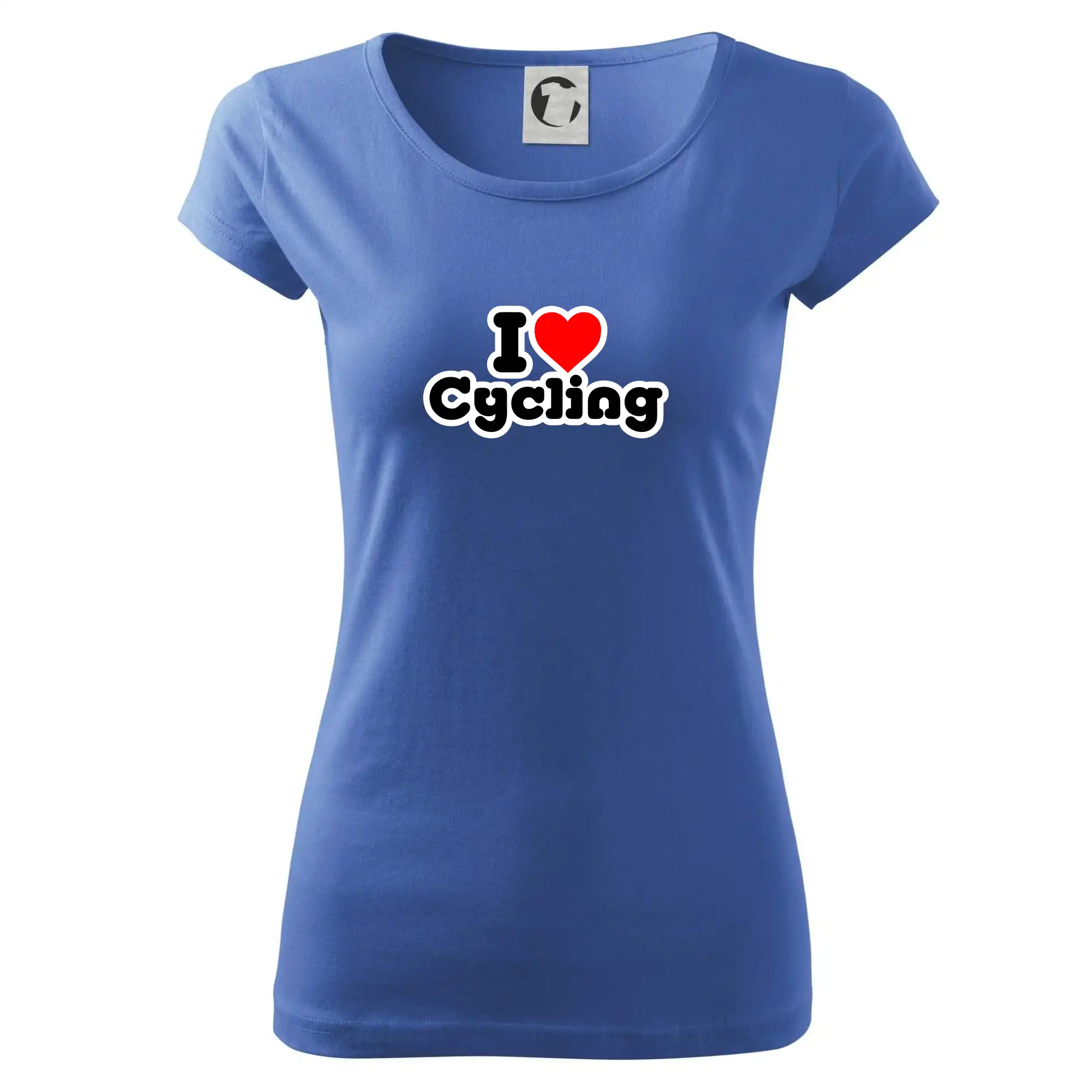 Tričko ako darček pre cyklistu - I love cycling - Dámske tričko Pure