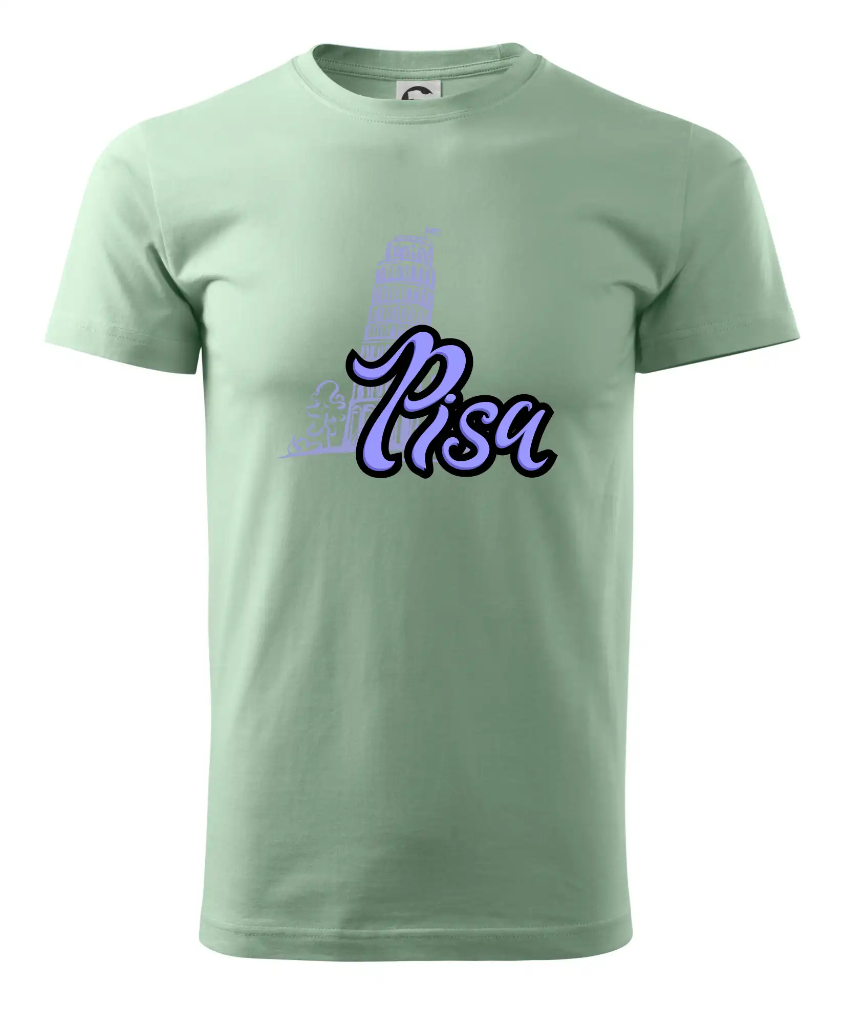 Tričká Taliansko - Pisa Lettering - Pánske tričko nižšej gramáže