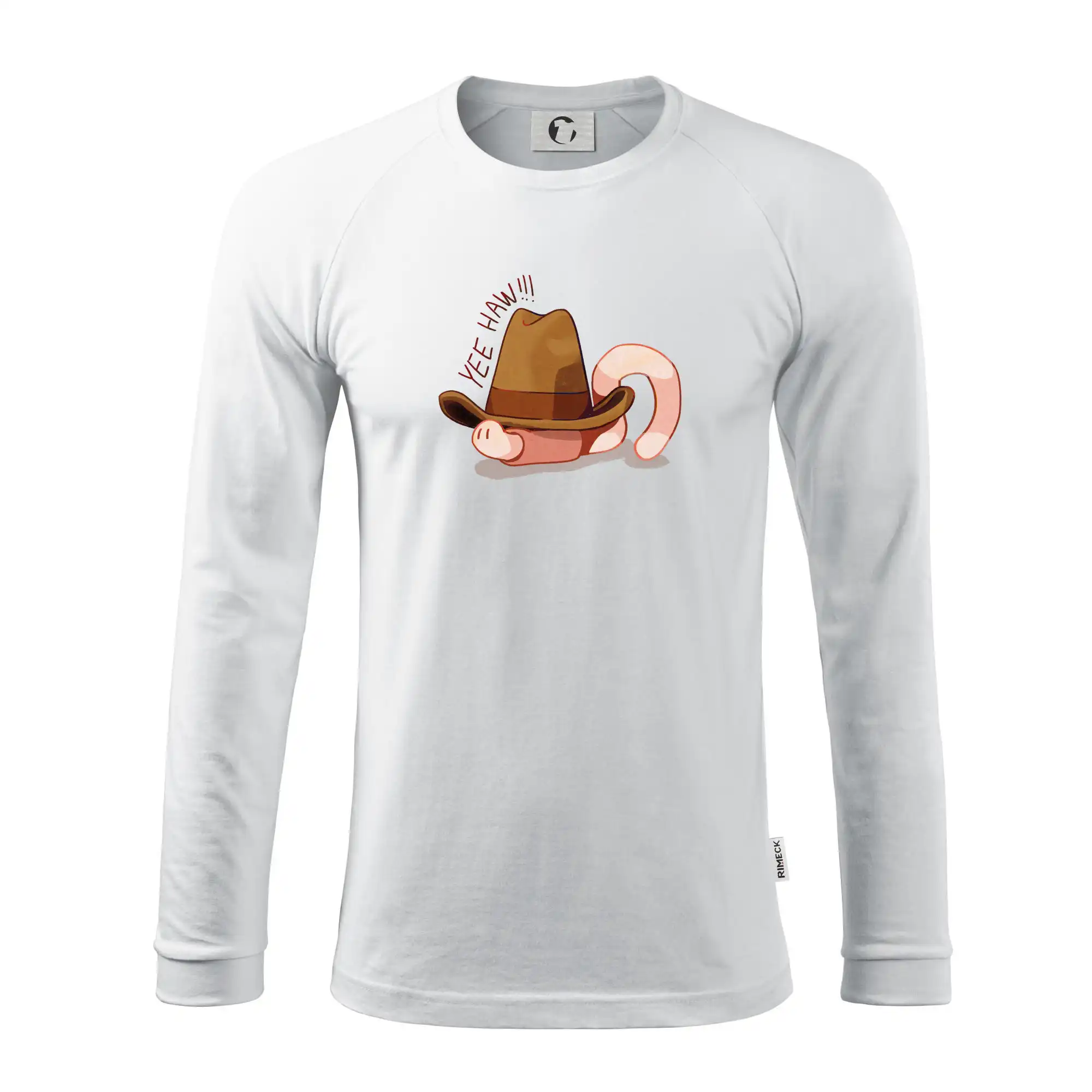 Grafické tričká - Dážďovka cowboy (Alexis Citrine) - Pánske tričko s dlhým rukávom LS130