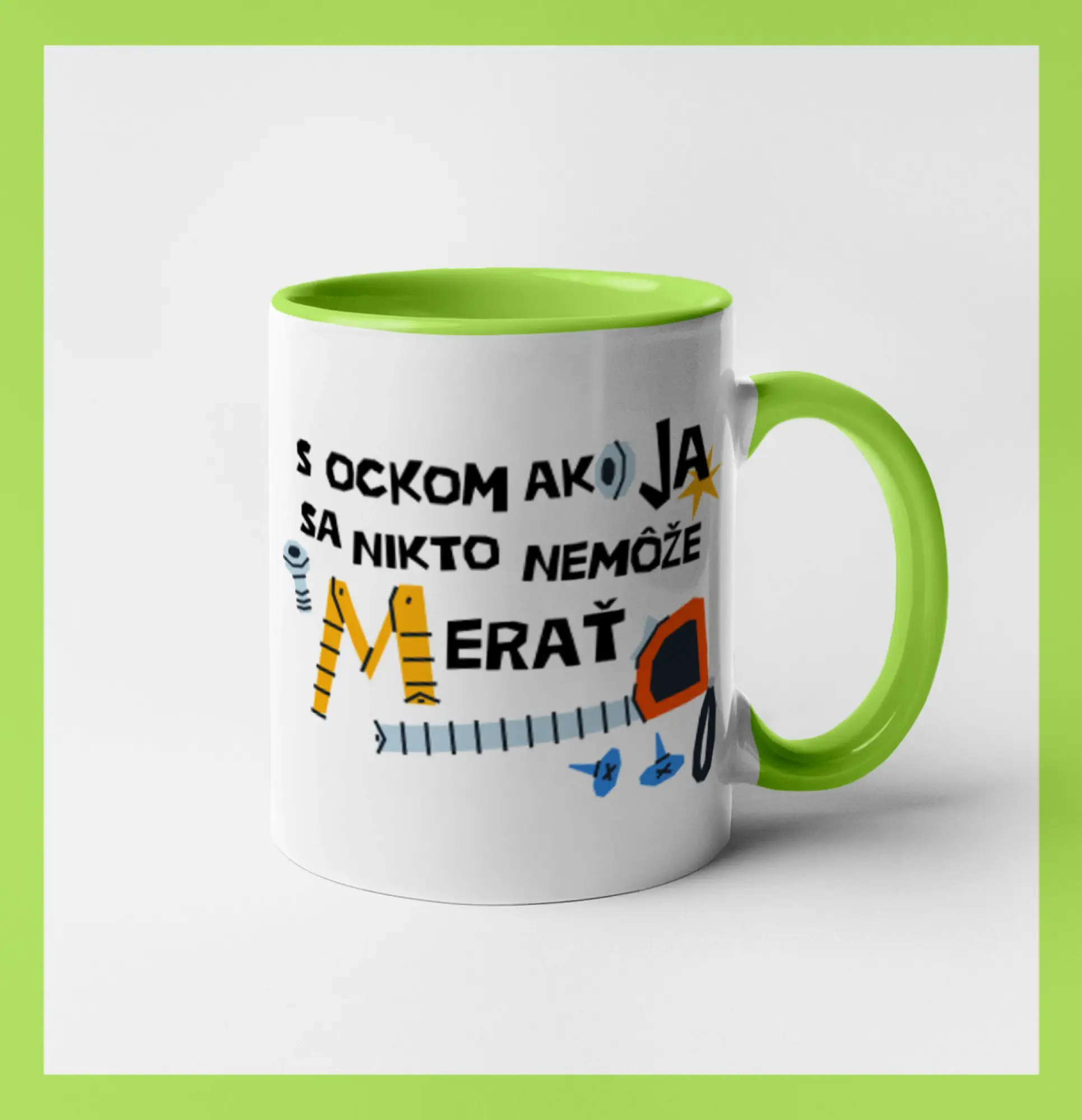 Najlepší darček pre otecka ku dňu otcov - S ockom ako ja sa nikto nemôže metať - Hrnček 