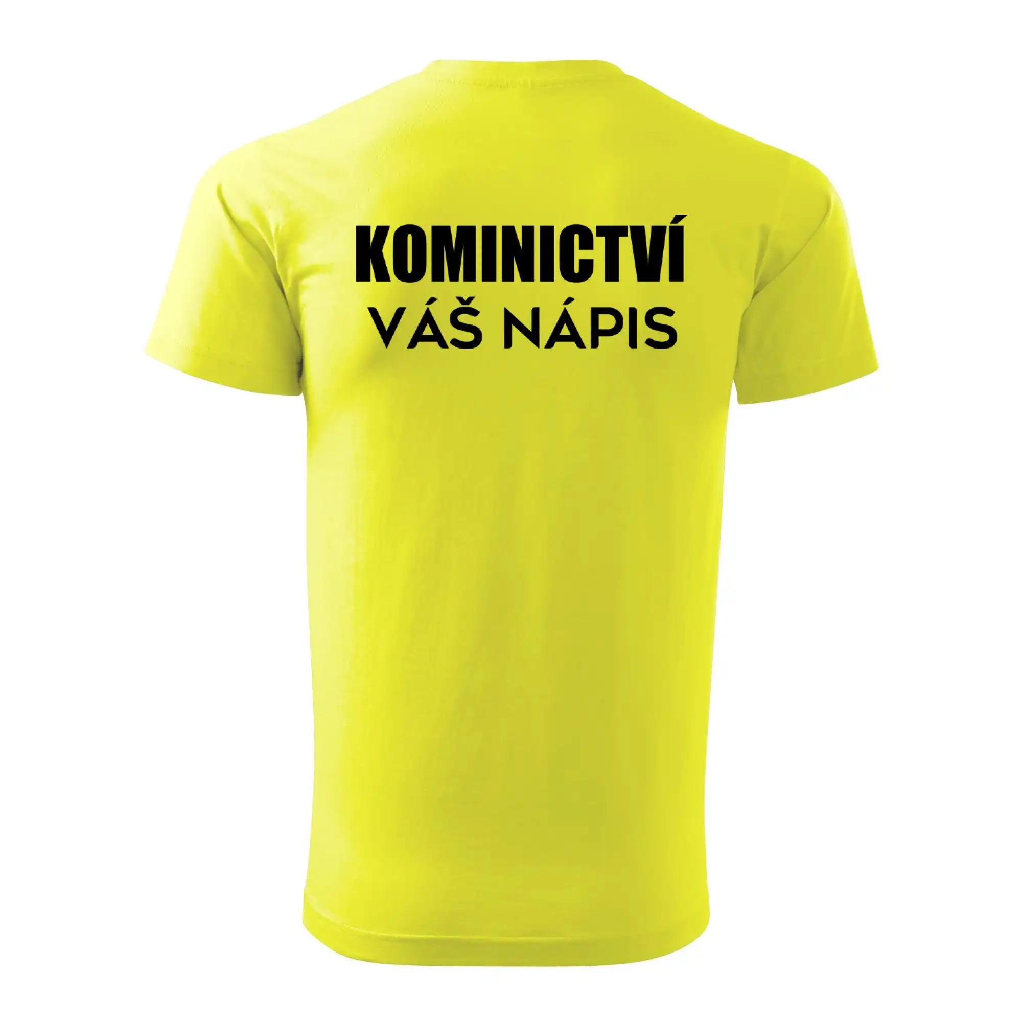 Kominík logo + nápis na zádech