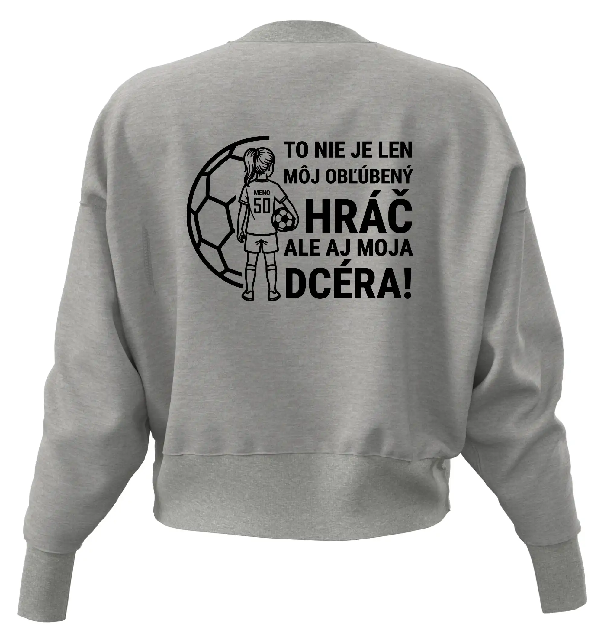 Futbalová mama - jedna dcéra (vaše meno a číslo)
