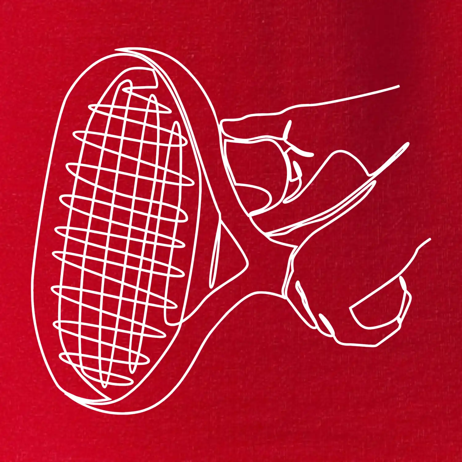 Tenisová raketa jedným ťahom