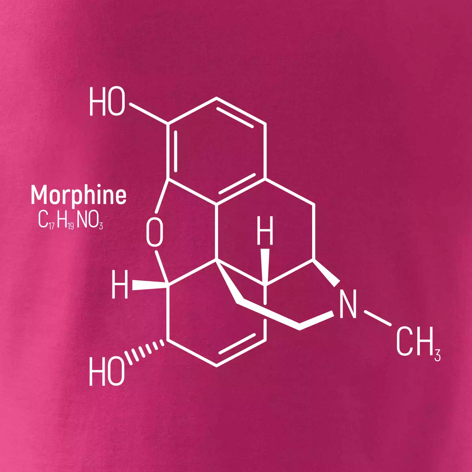 Molekulární struktura Morfin