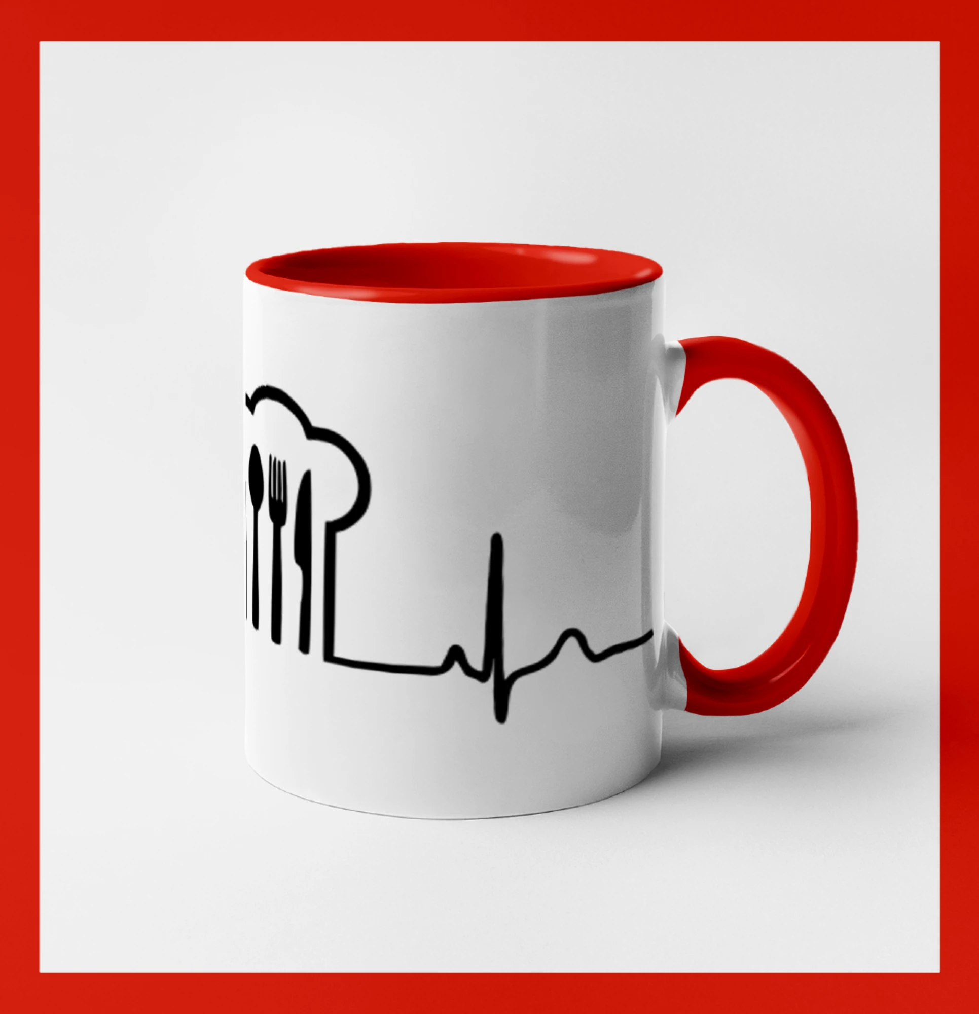 EKG kuchař čepice a příbory