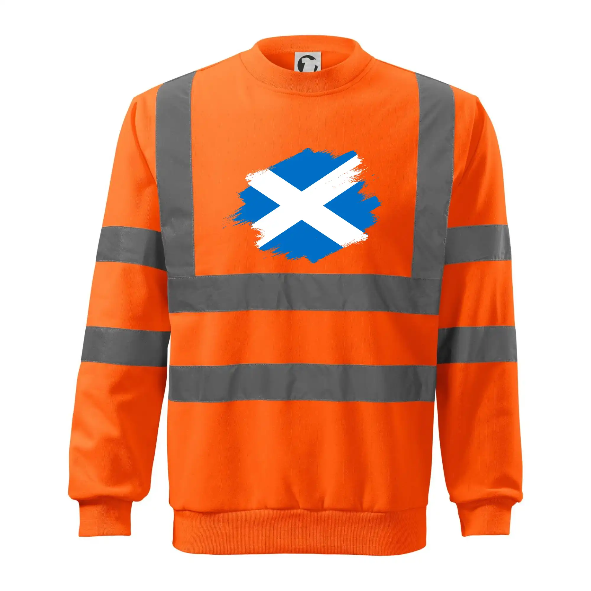 Skotská vlajka kreslená štetcem