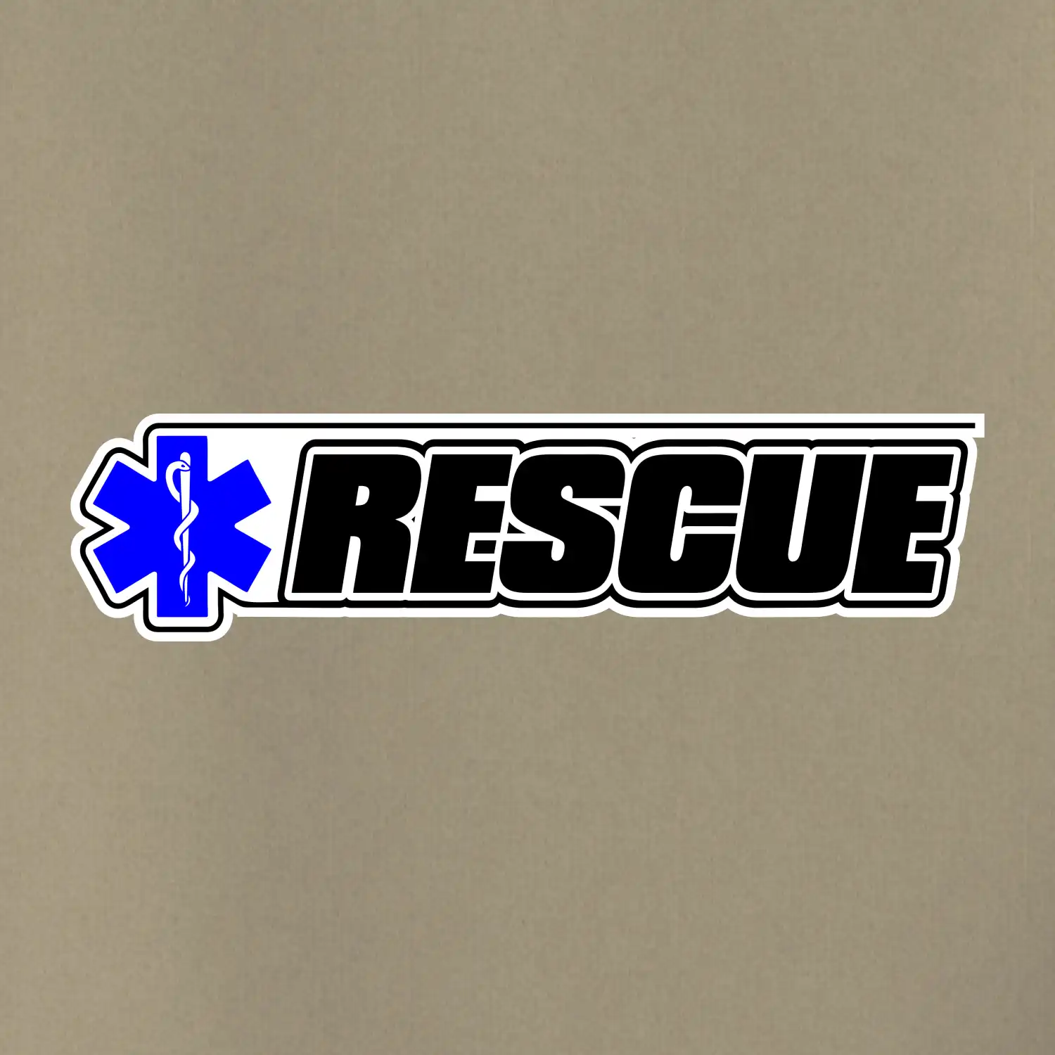 Záchranář rescue kříž modrý