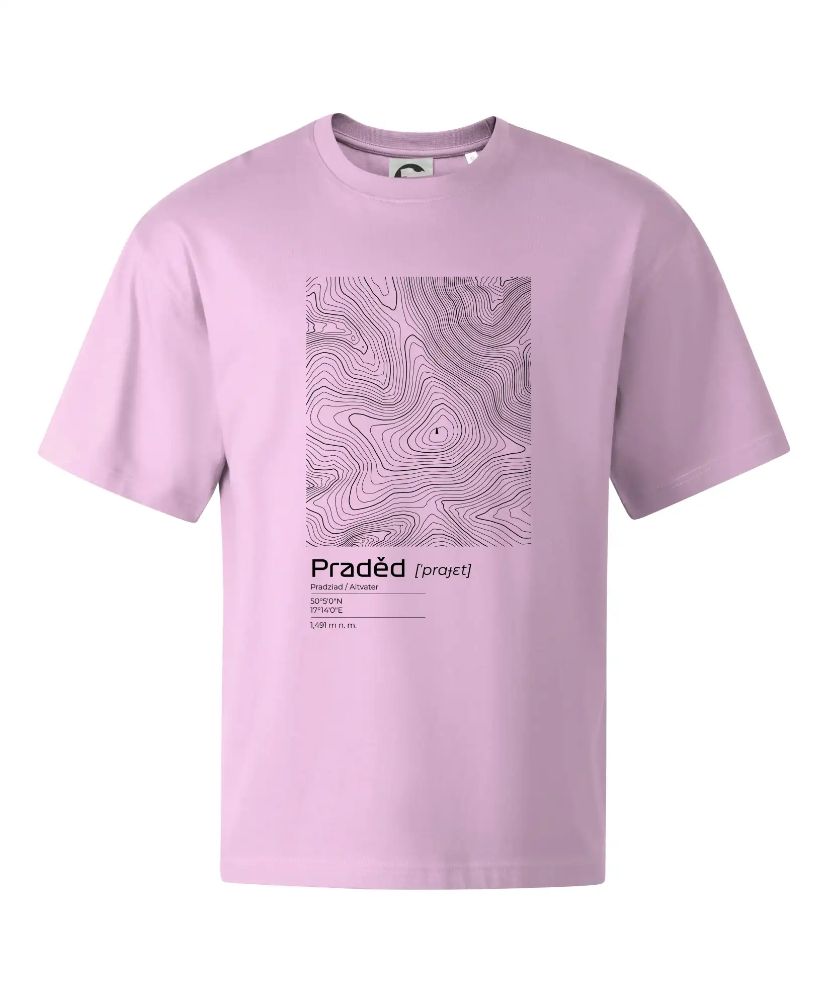 Praděd - vrstevnice v obdélníku