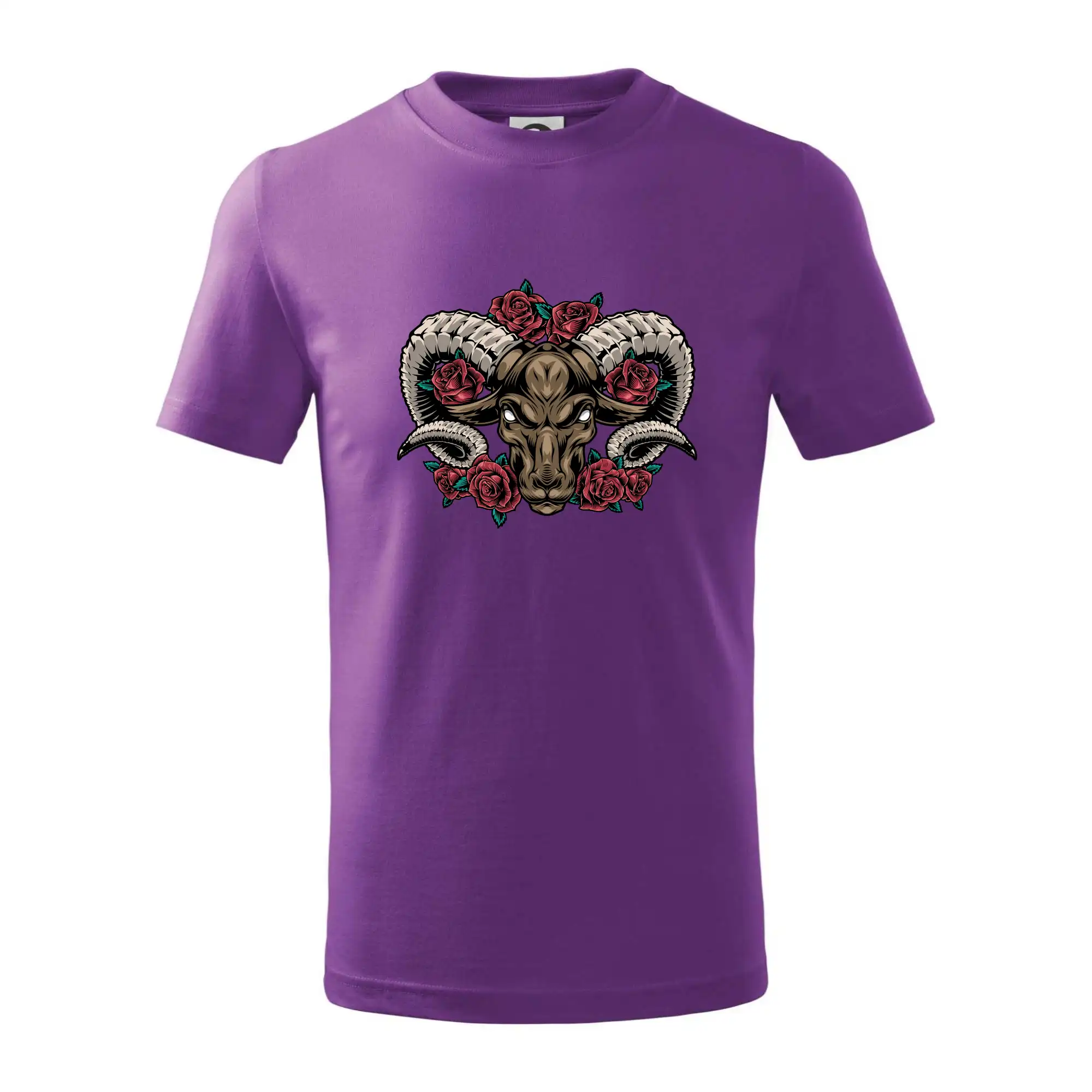 Hlava berana s růžemi