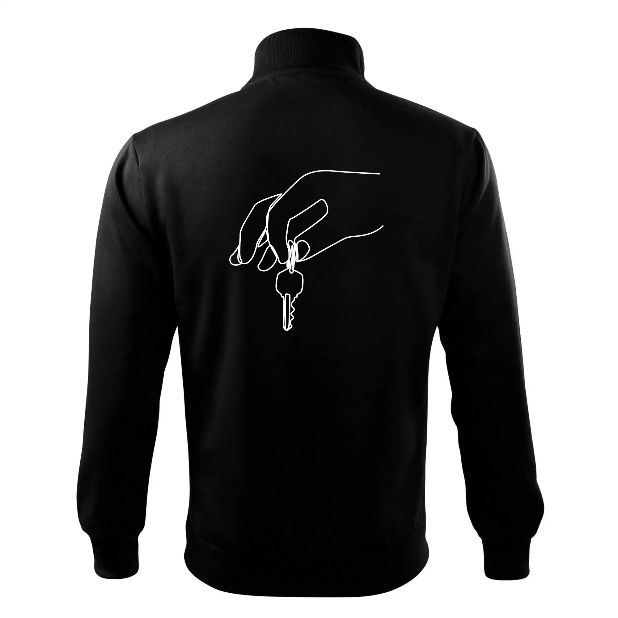 Klíče a ruka jedním tahem