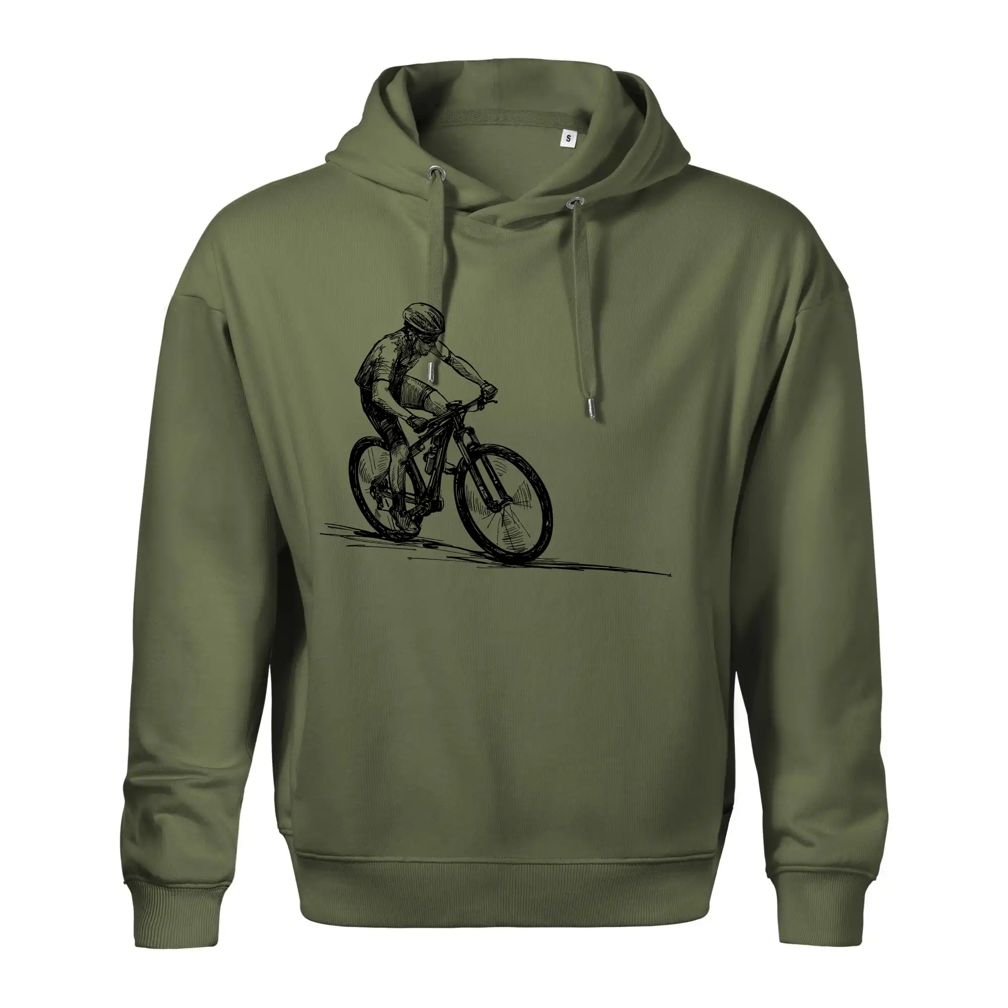 MTB kreslený cyklista
