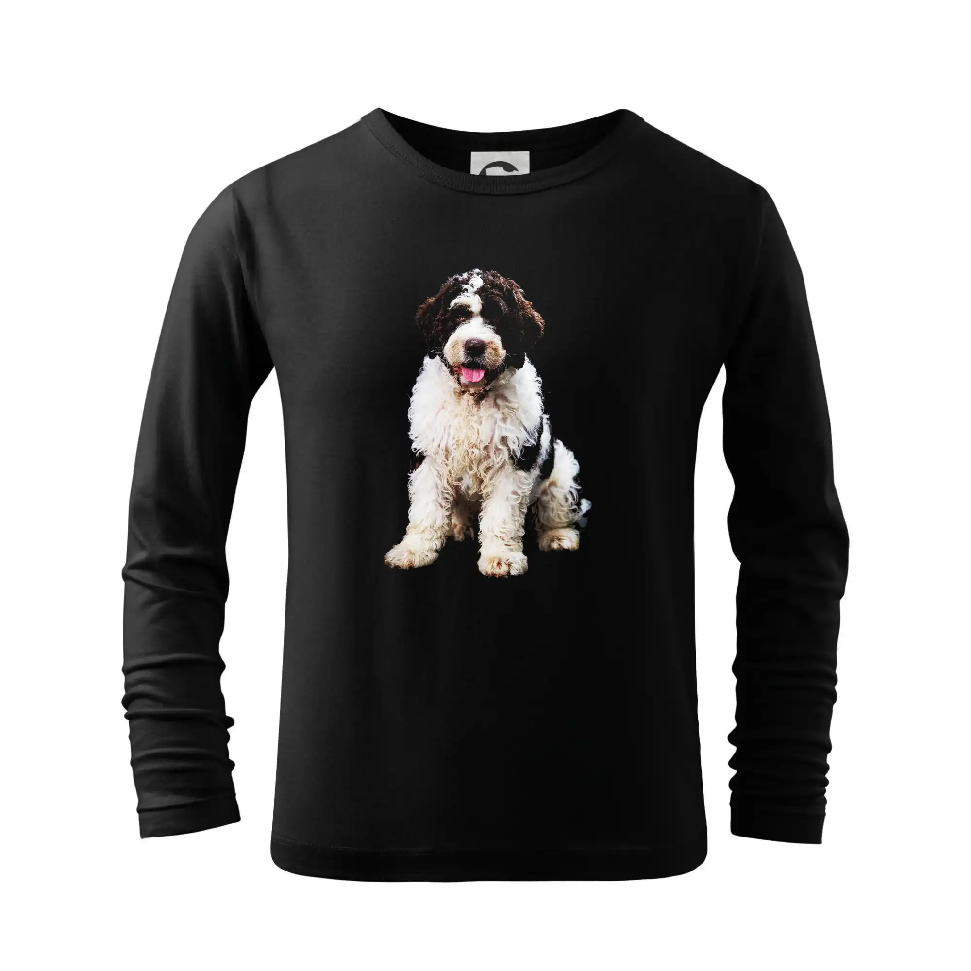 Ostatné psie plemená - Lagotto romagnolo fotografia v tme - Tričko detské Long Sleeve