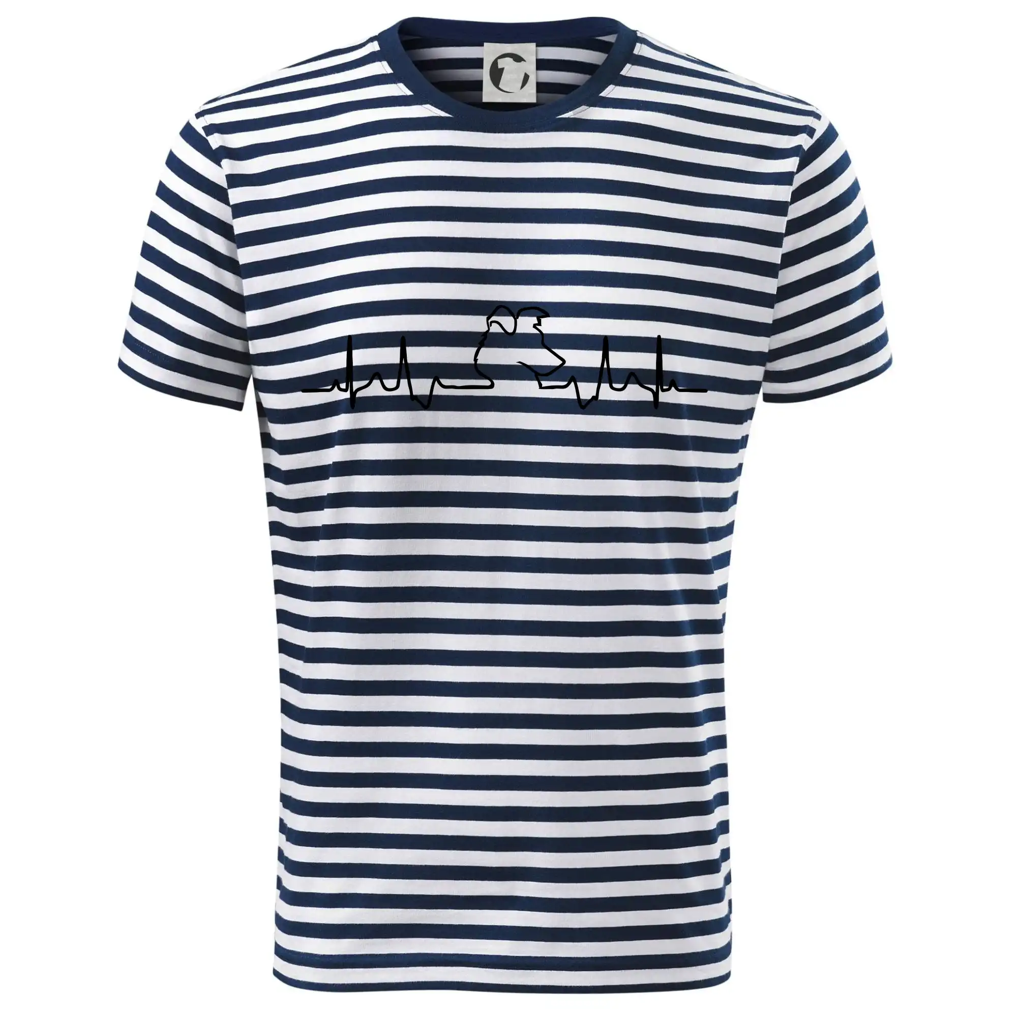 Border kólia na tričku - Borderská kólia EKG - Dětské triko na vodu