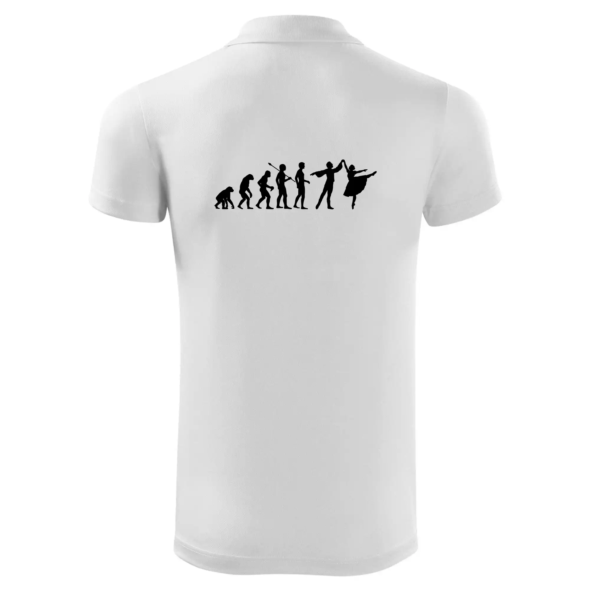 Evoluce tanec - muž a žena se sukní