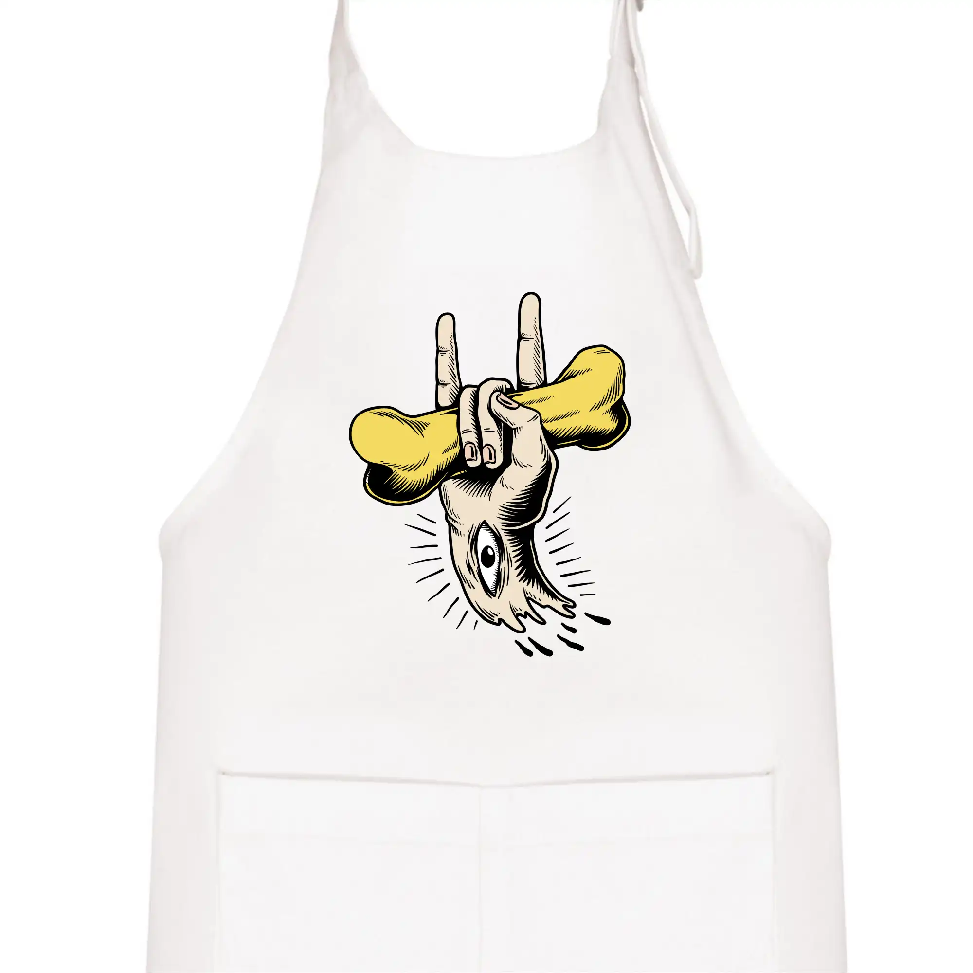 Rocková ruka kost a oko