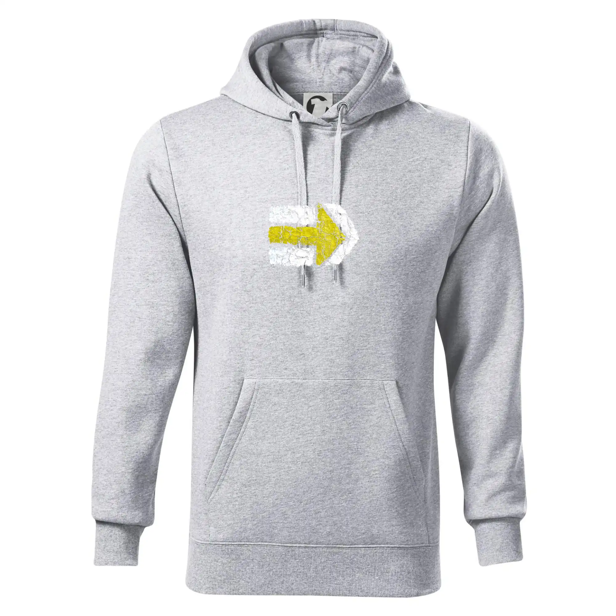 Trička na kempovanie - Párová turistická značka žlutá - Mikina pánska Cape s kapucňou