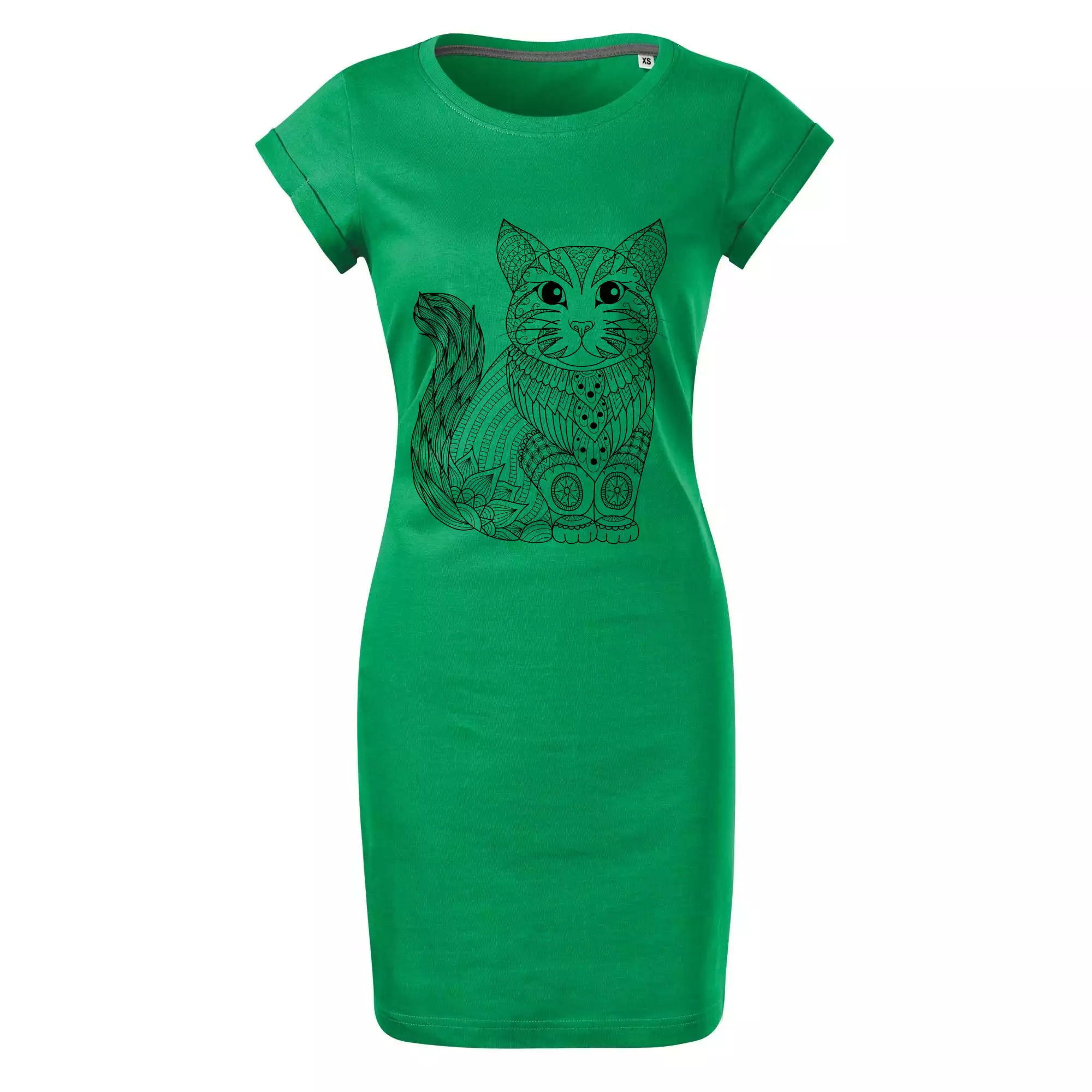 Kočka sedící mandala