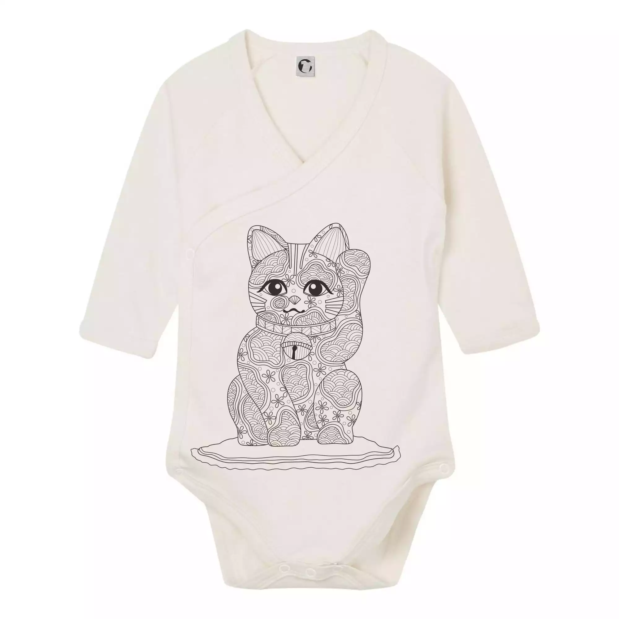 Kočka mávající mandala