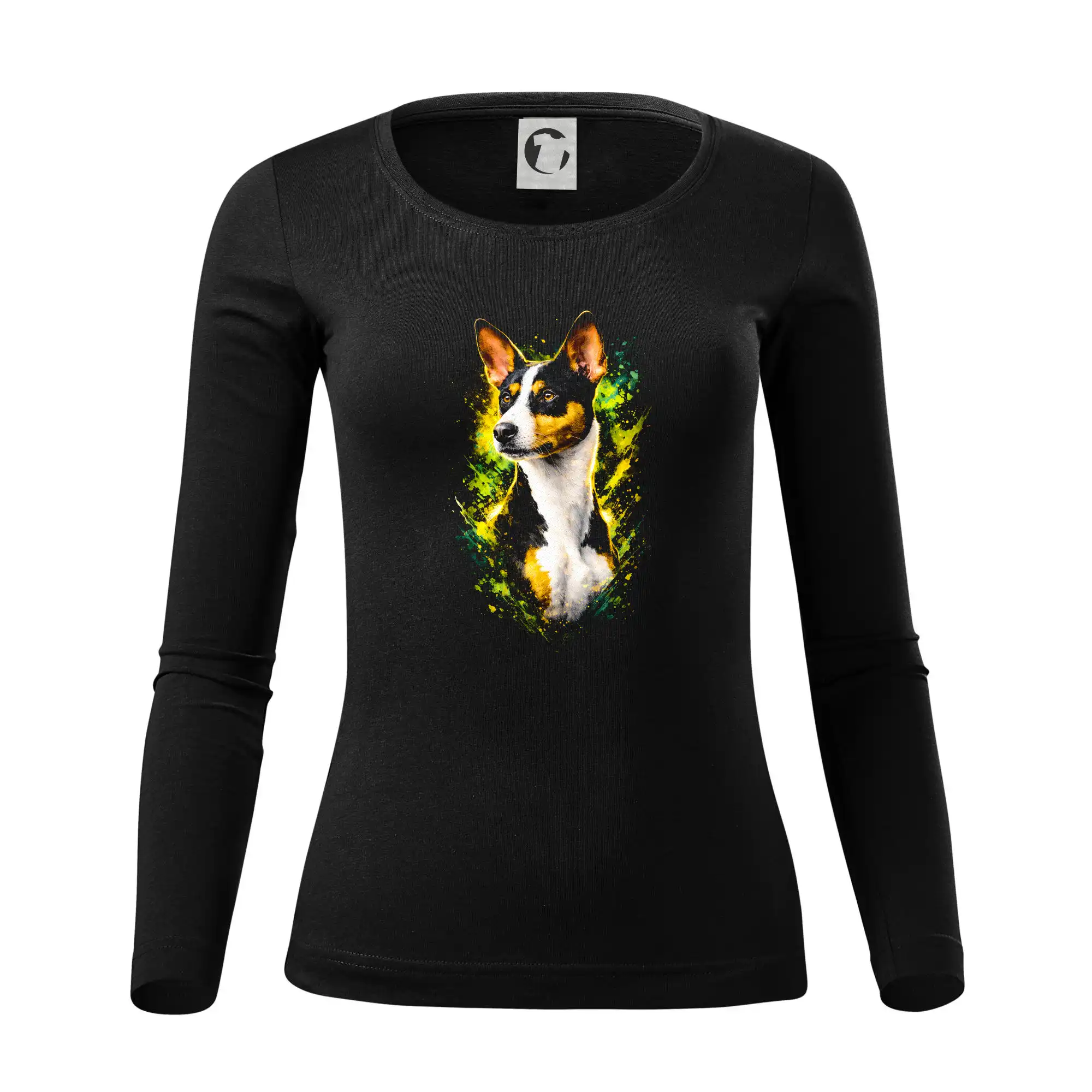 Obrázek polotón Basenji hlava