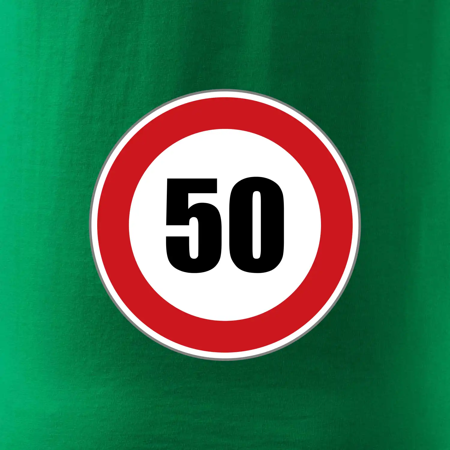 Dopravní značka - omezení rychlosti 50