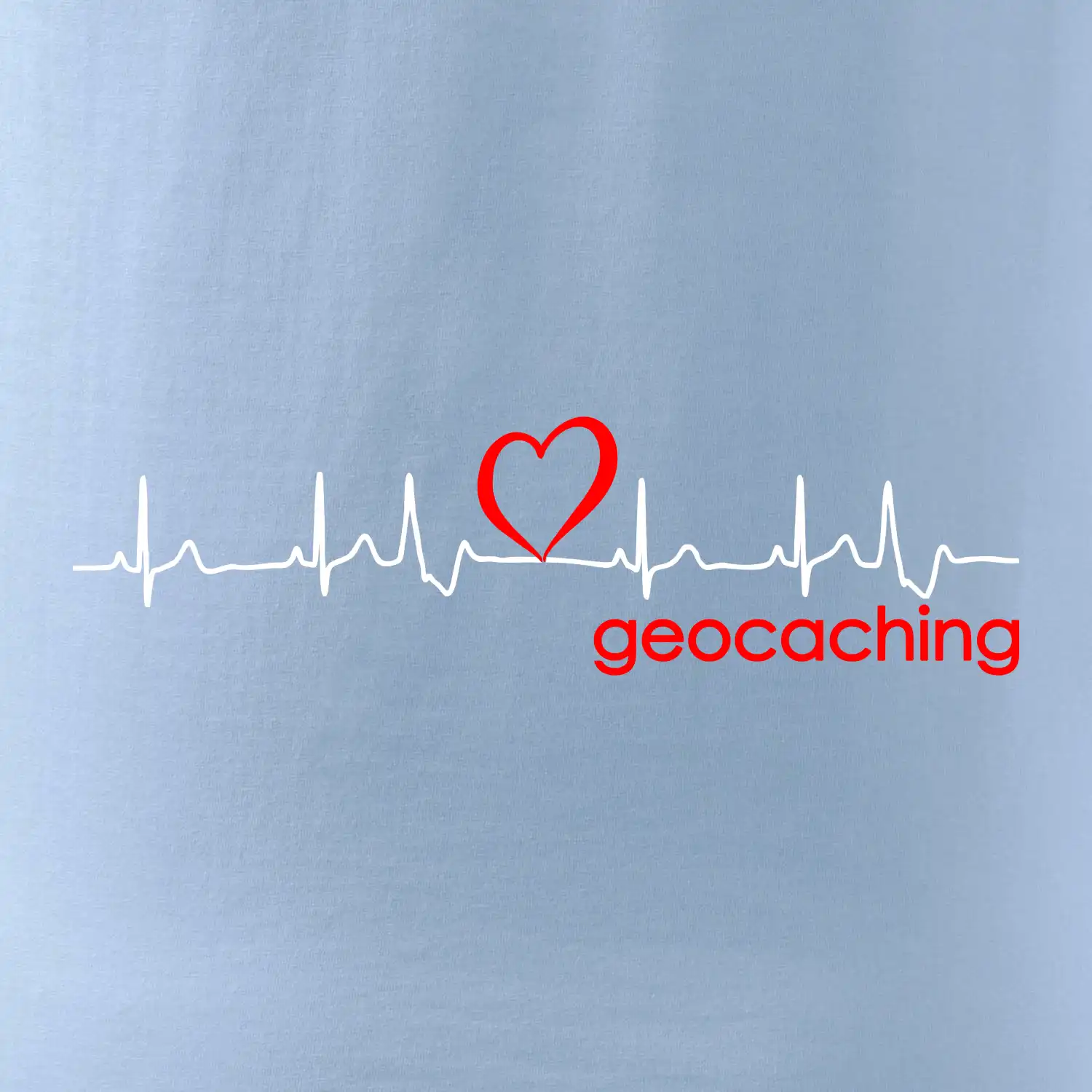 Moje srdce bije pro Geocaching -text